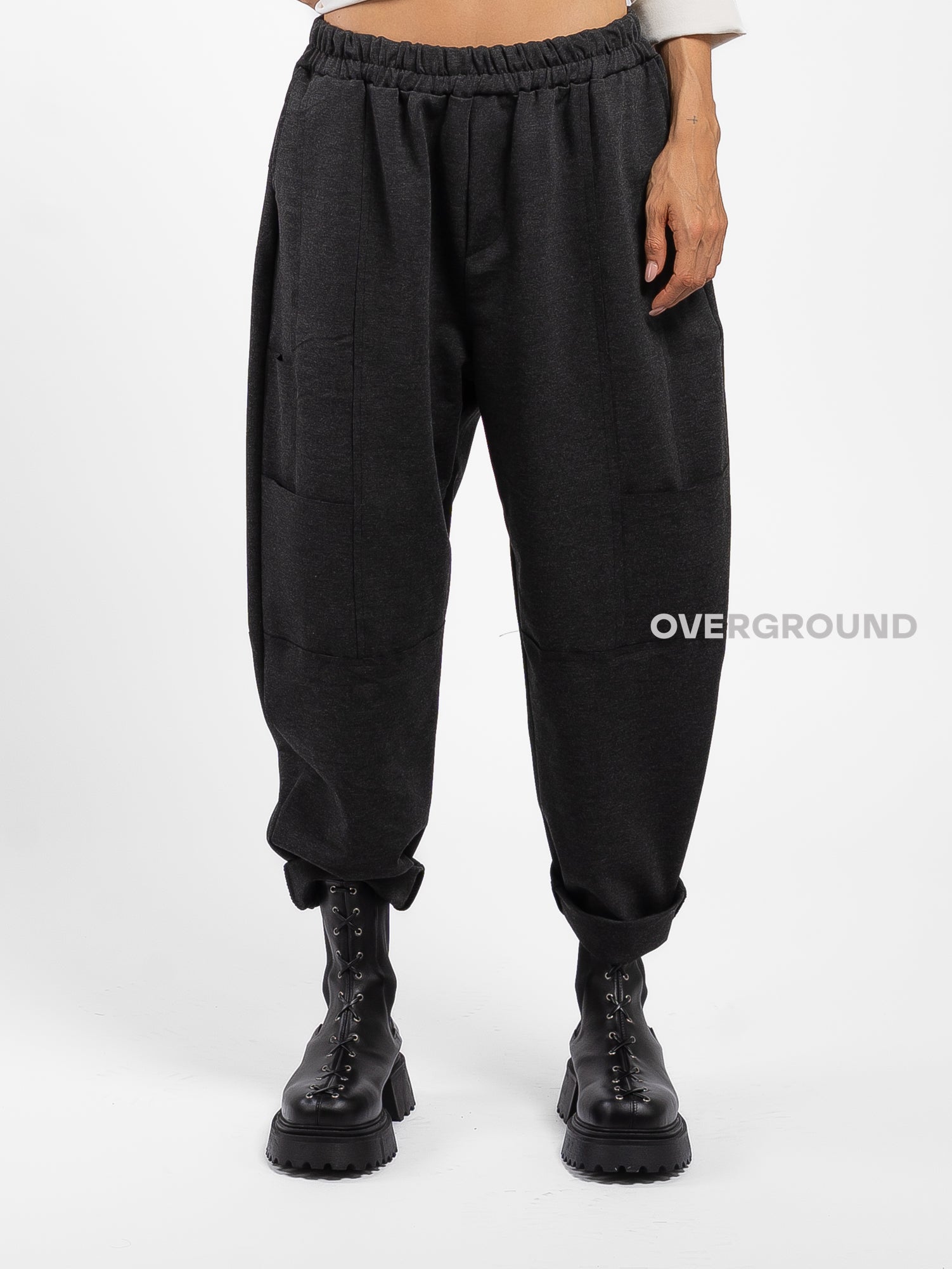 PANTALONE OVER CON CUCITURE E TASCHE SUL GAMBULE - OVERGROUND STORE