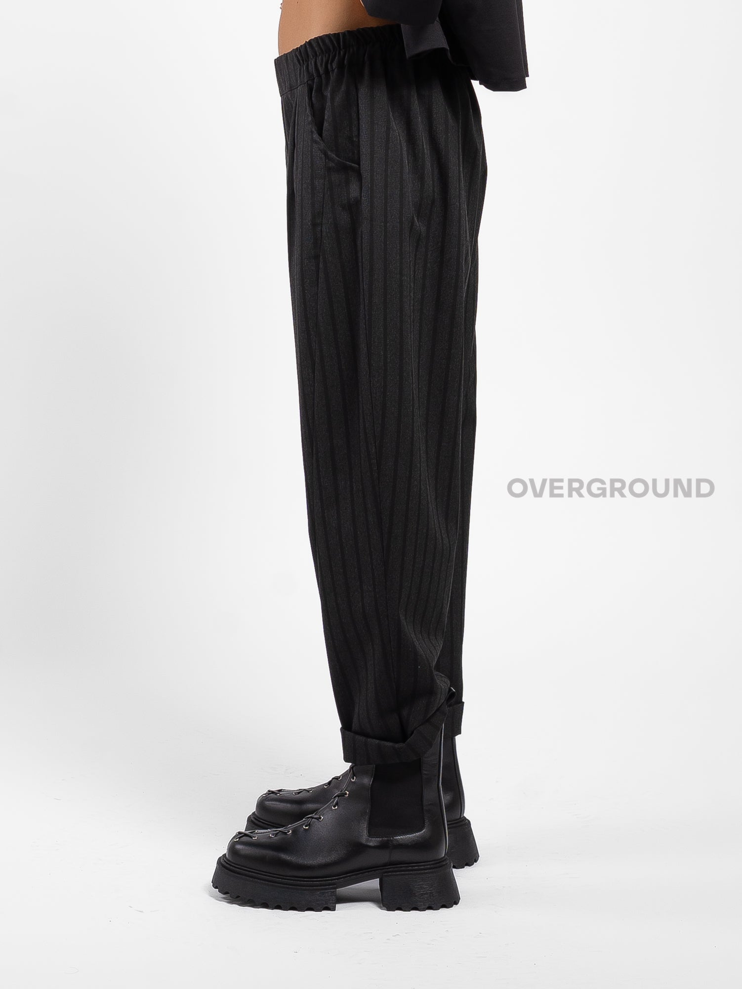PANTALONE RIGATO CON TASCHE LATERALI - OVERGROUND STORE
