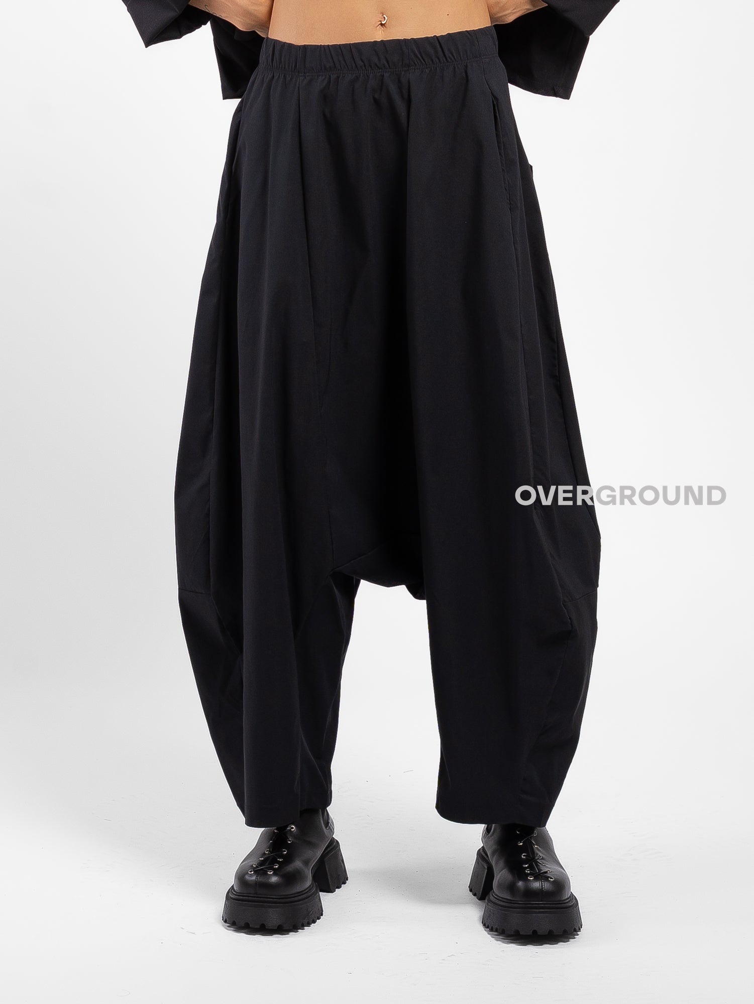PANTALONE OVER CAVALLO BASSO GAMBULE LARGO - OVERGROUND STORE