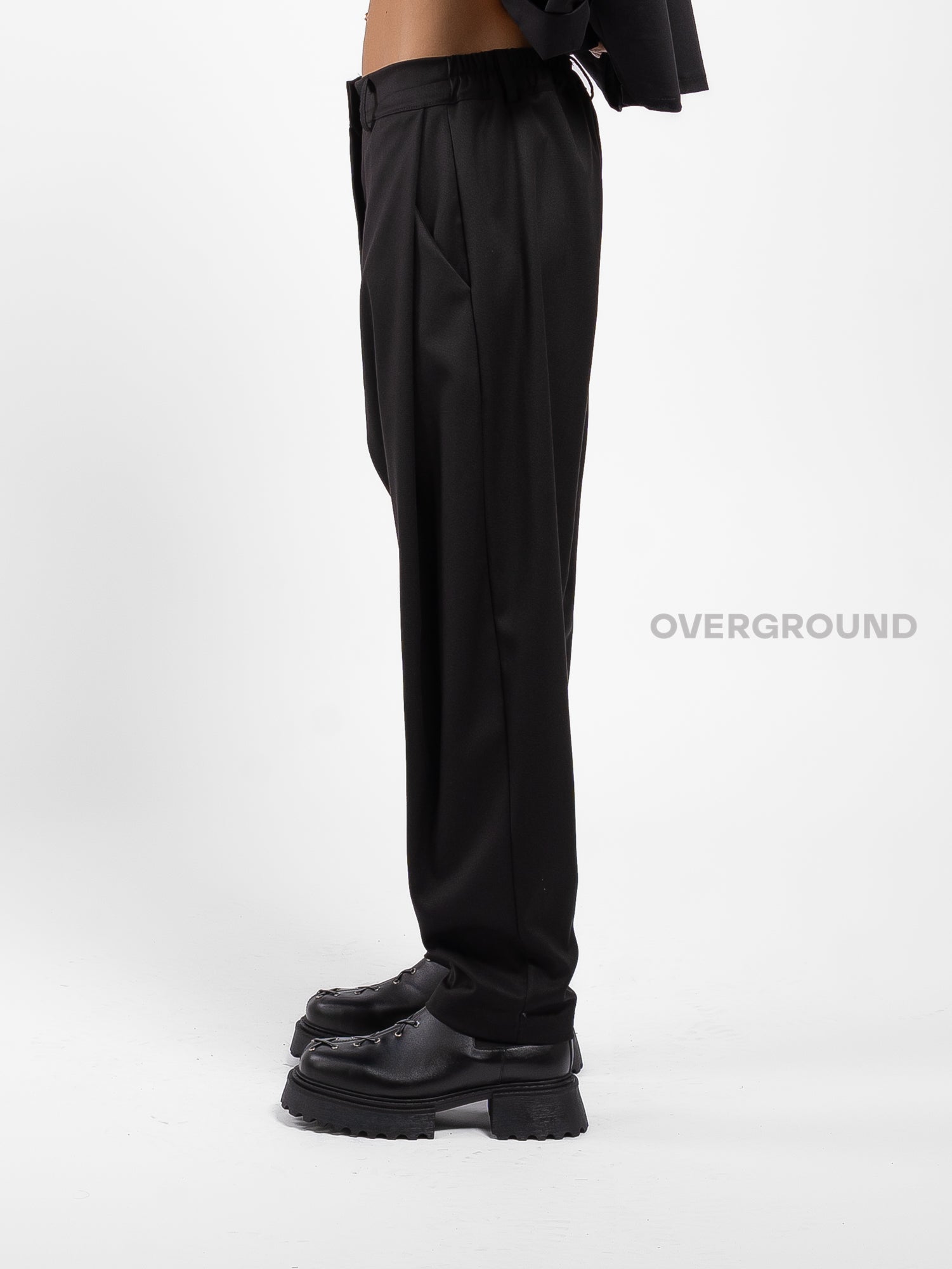 PANTALONE CAVALLO BASSO CON CINTURINO - OVERGROUND STORE