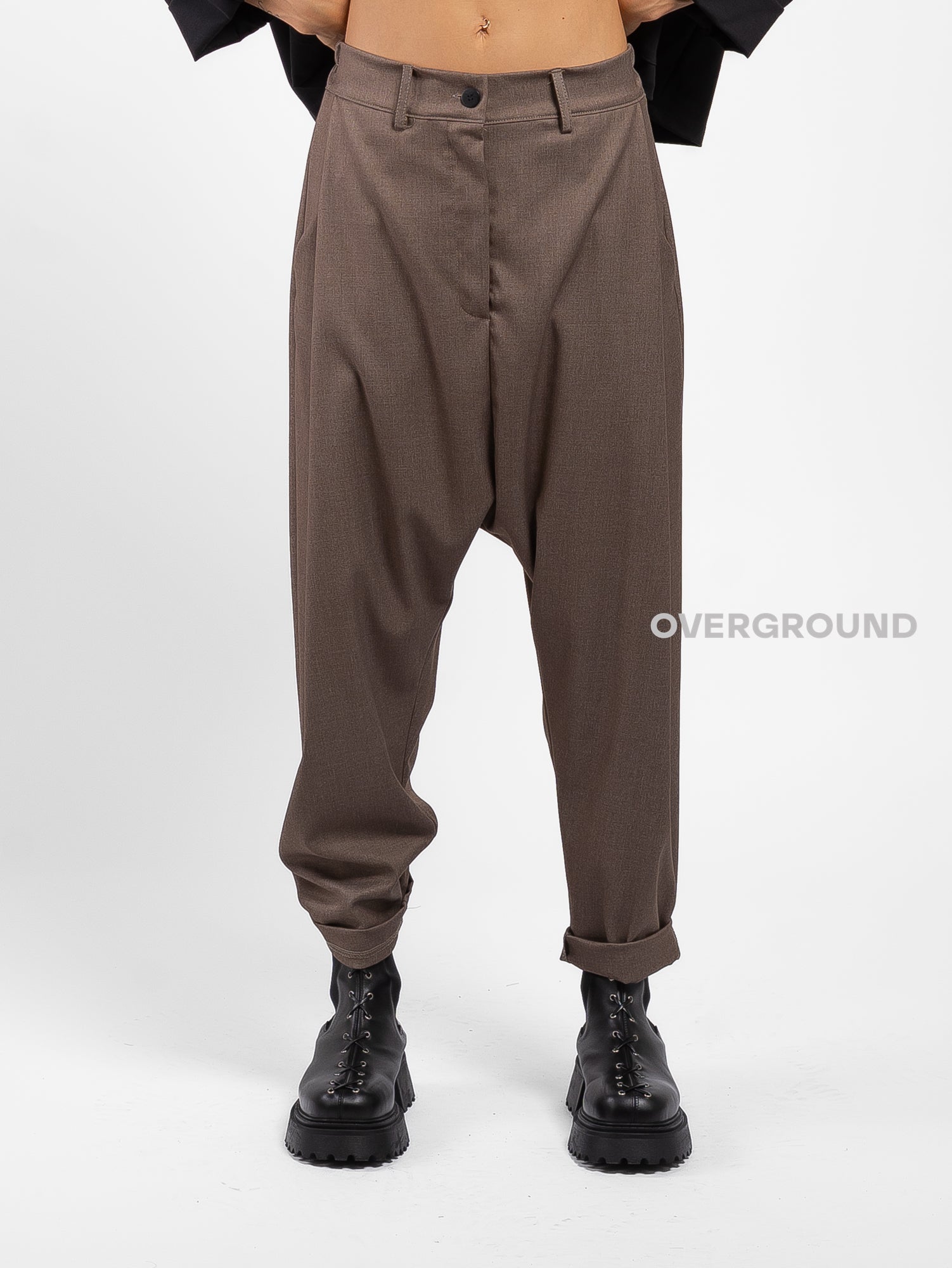 PANTALONE CAVALLO BASSO CON CINTURINO - OVERGROUND STORE