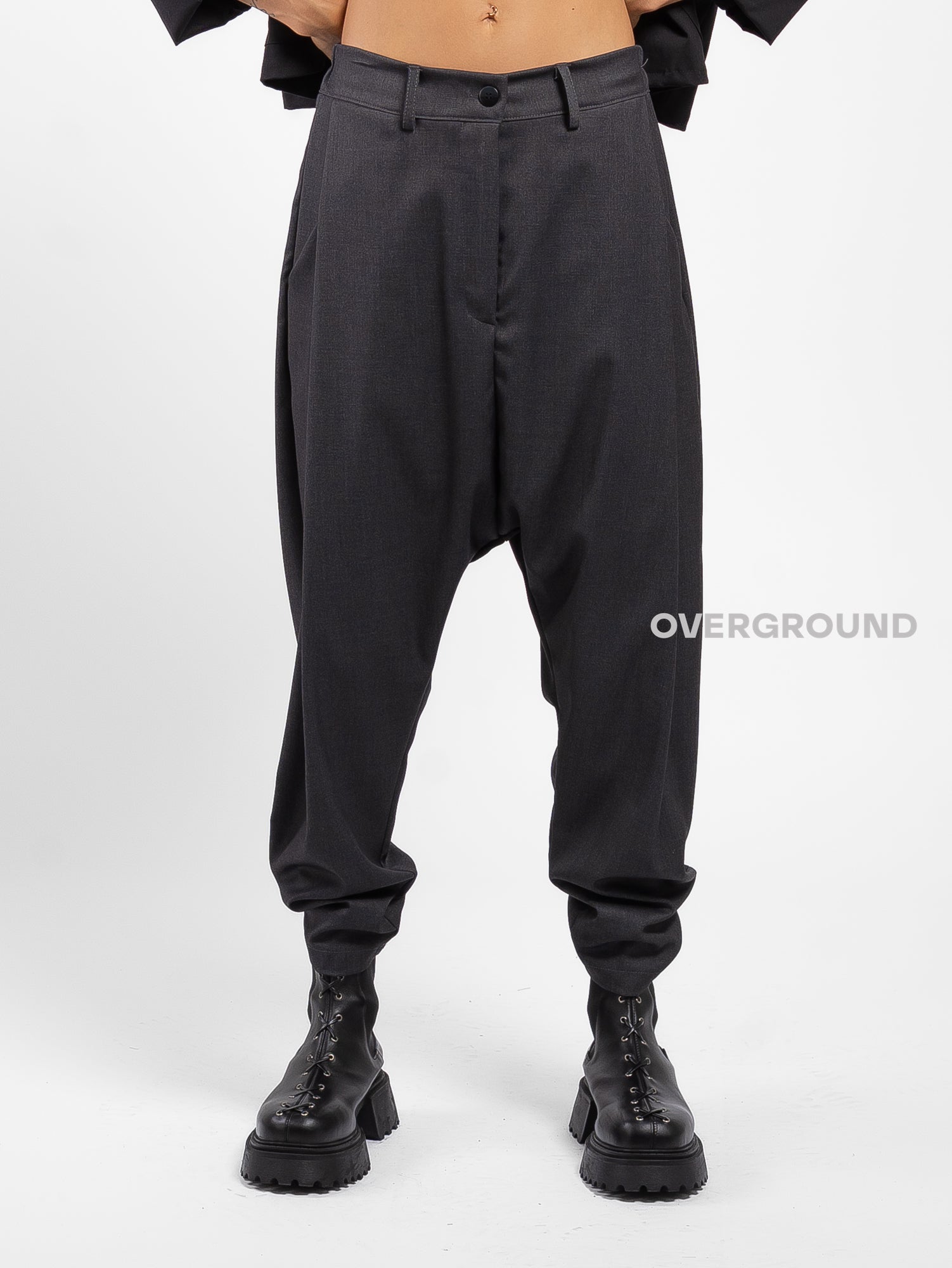 PANTALONE CAVALLO BASSO CON CINTURINO - OVERGROUND STORE