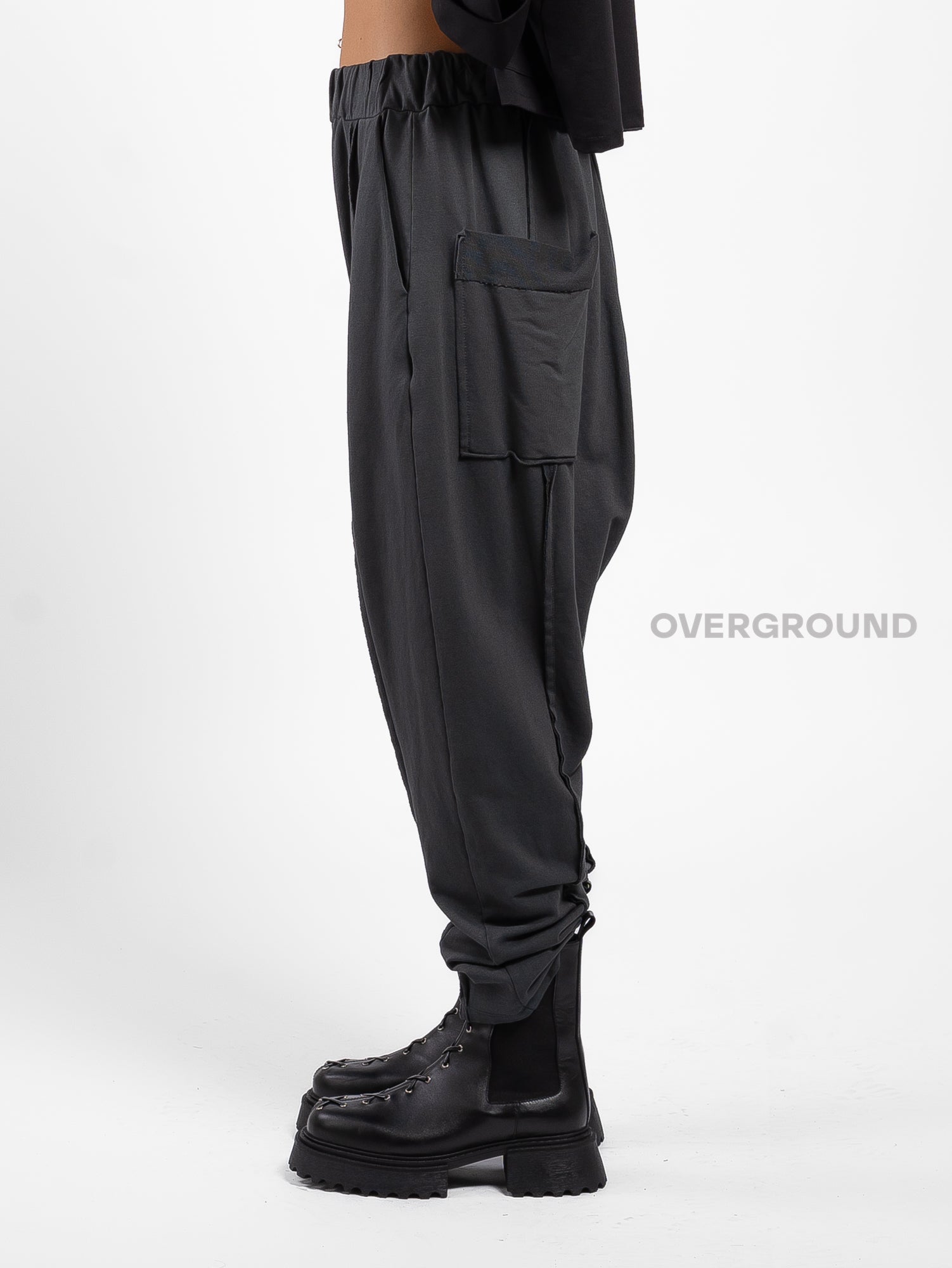 PANTALONE CAVALLO BASSO CON CUCITURE SUL GAMBULE - OVERGROUND STORE