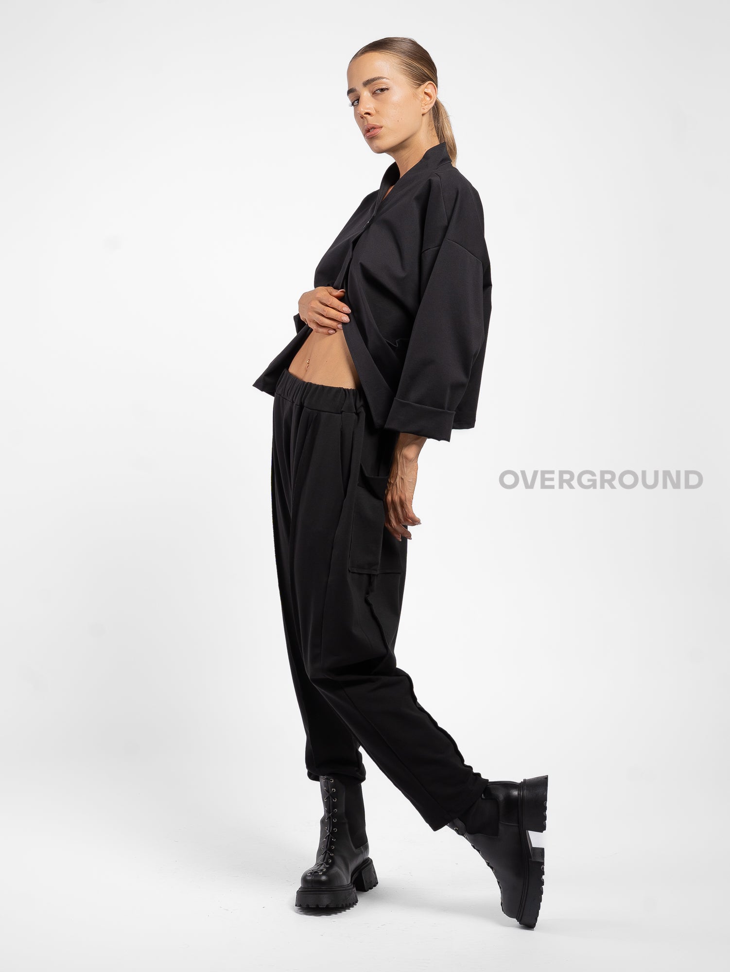 PANTALONE CAVALLO BASSO CON CUCITURE SUL GAMBULE - OVERGROUND STORE