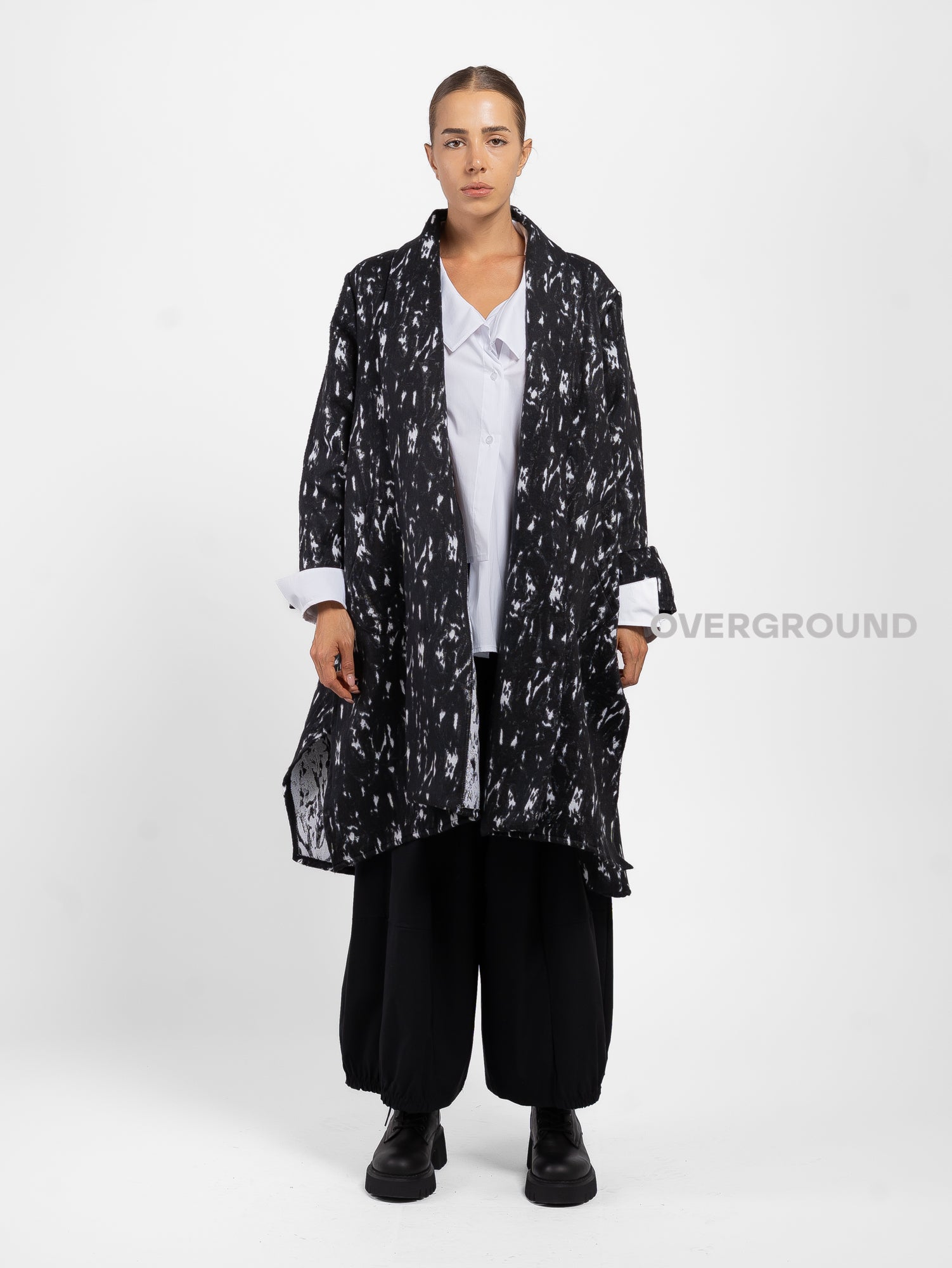 SPOLVERINO OVER IN FANTASIA CON SPACCHI LATERALI - OVERGROUND STORE