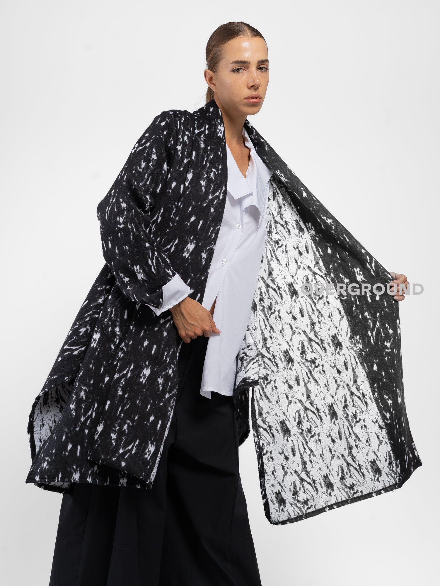 SPOLVERINO OVER IN FANTASIA CON SPACCHI LATERALI - OVERGROUND STORE