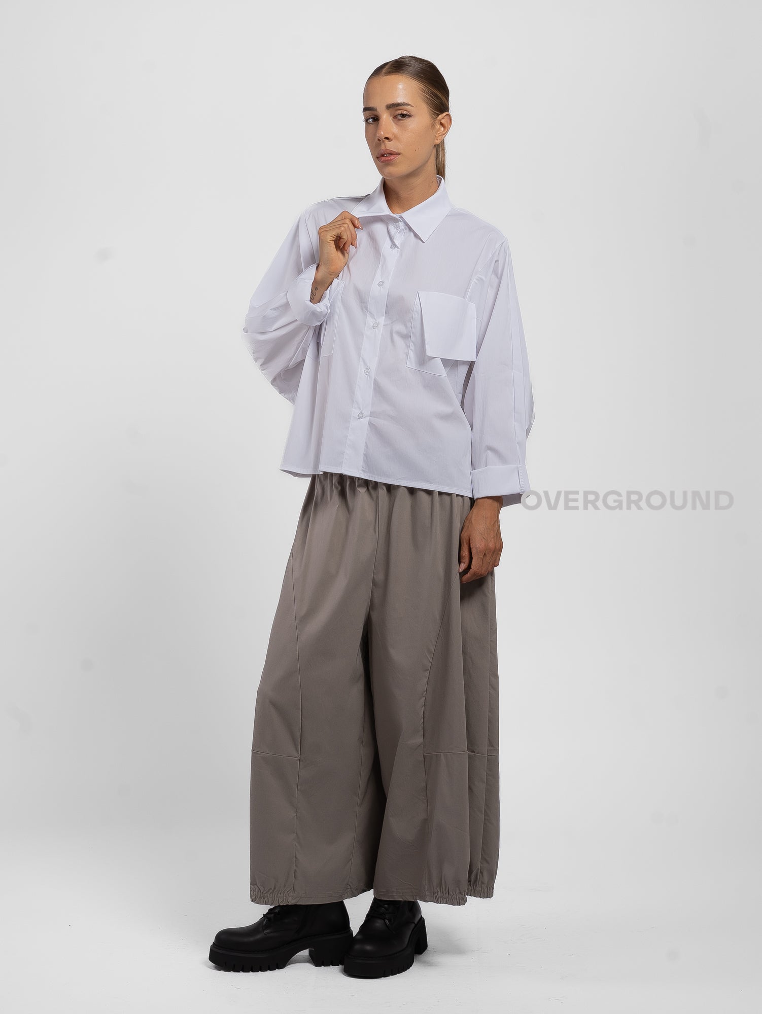 CAMICIA CON TASCONI FRONTALI - OVERGROUND STORE