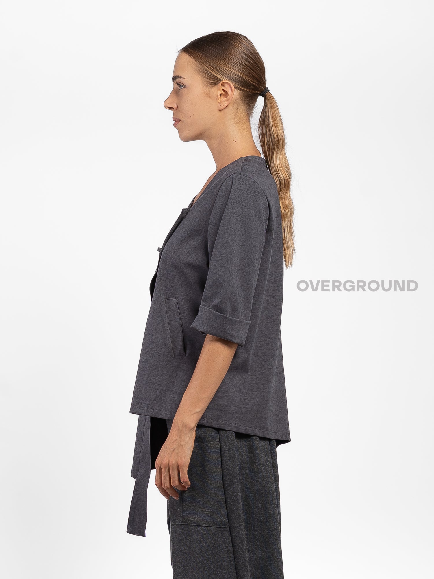 GIACCA CON ABBOTTONATURA ASIMMETRICA - OVERGROUND STORE