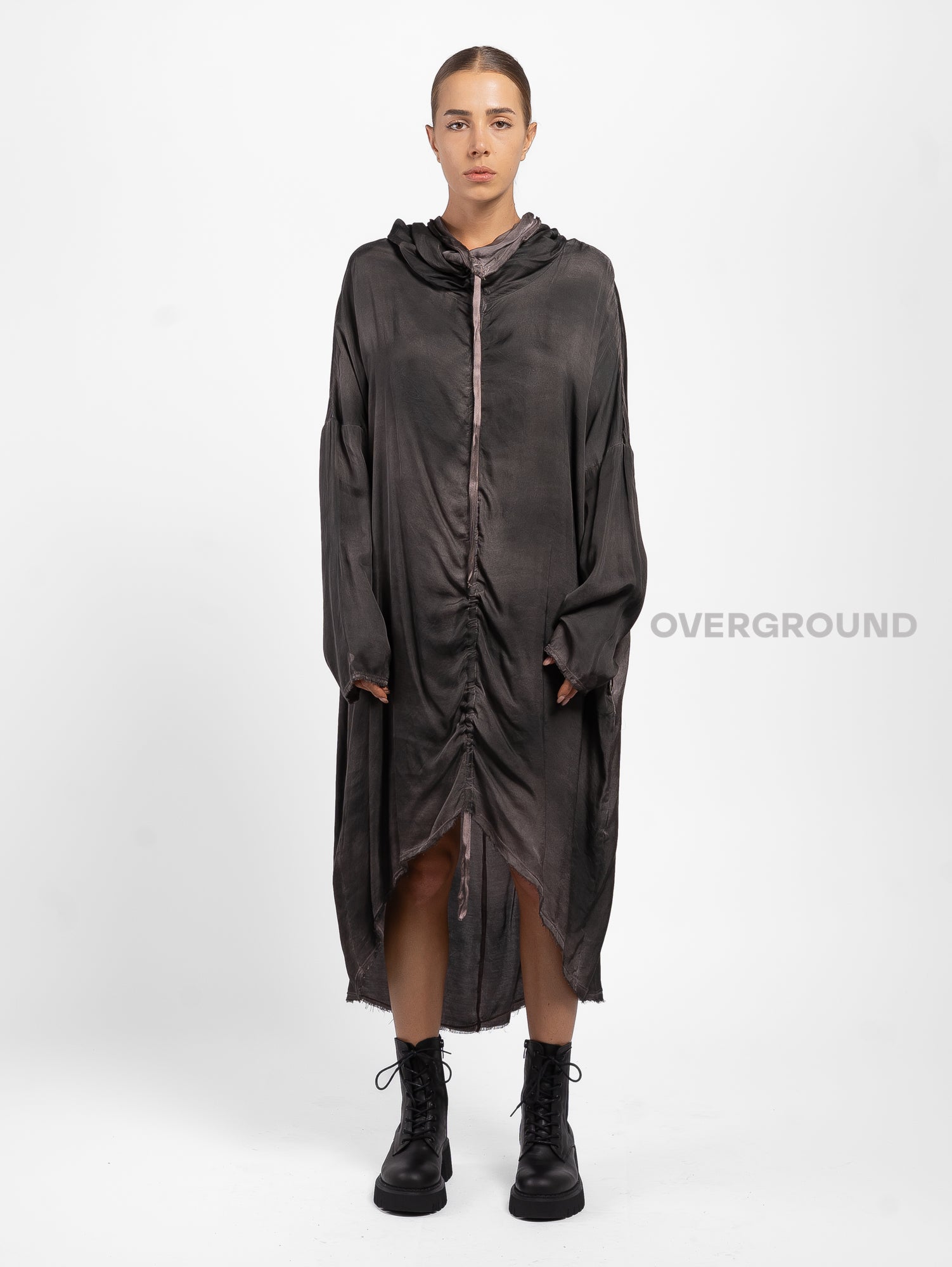 ABITO OVER CON RIPRESA DAVANTI TESSUTO SFUMATO - OVERGROUND STORE