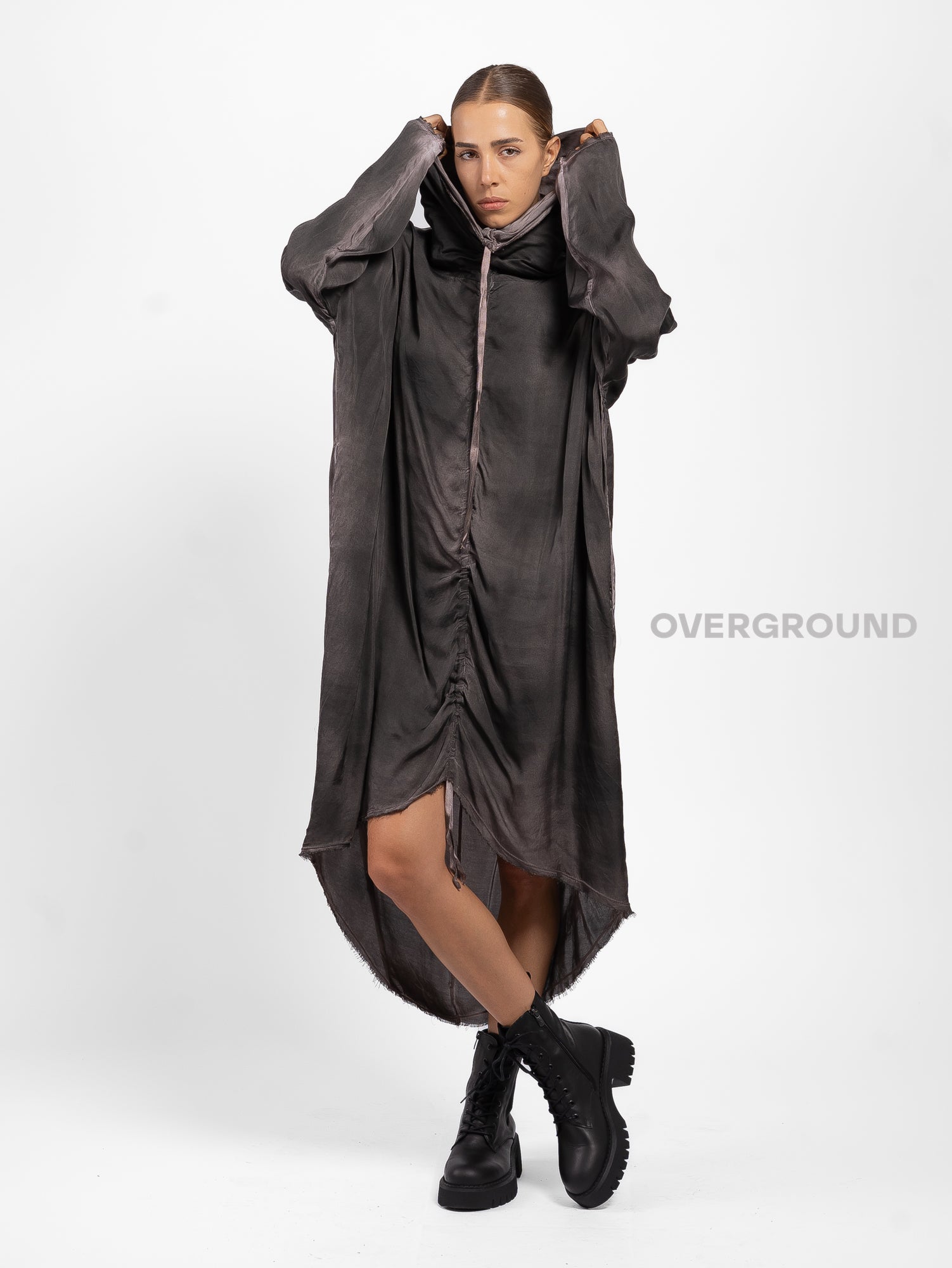 ABITO OVER CON RIPRESA DAVANTI TESSUTO SFUMATO - OVERGROUND STORE