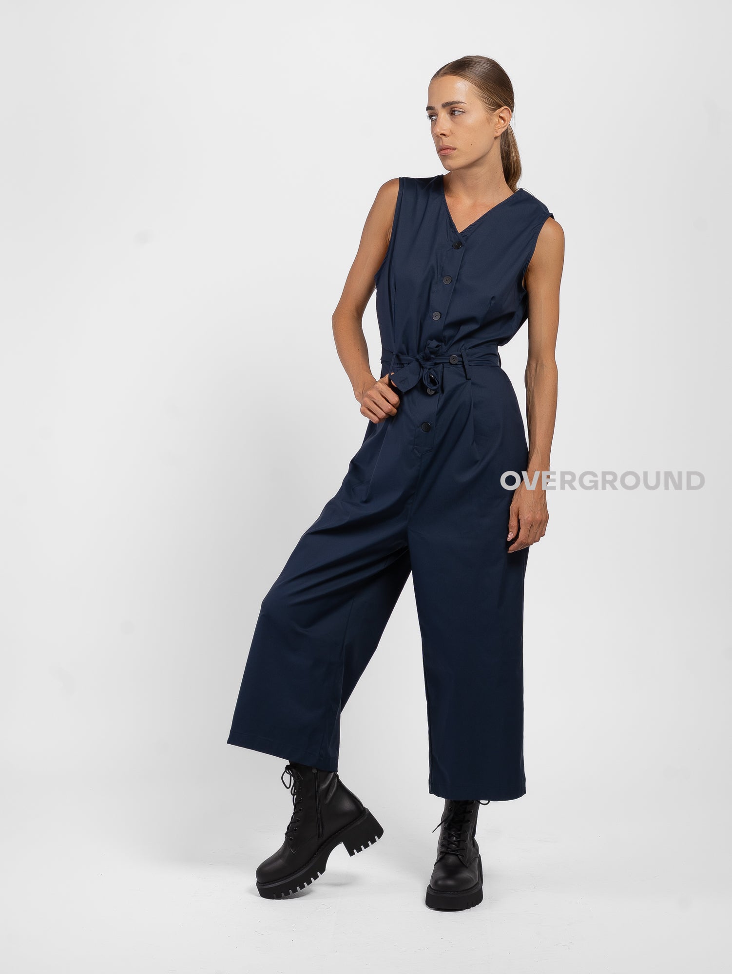 SALOPETTE SMANICATA CON BOTTONI DAVANTI - OVERGROUND STORE