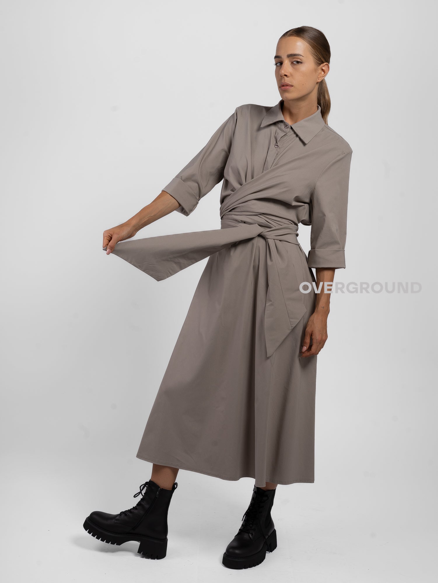 ABITO LUNGO CON INCROCI DAVANTI - OVERGROUND STORE