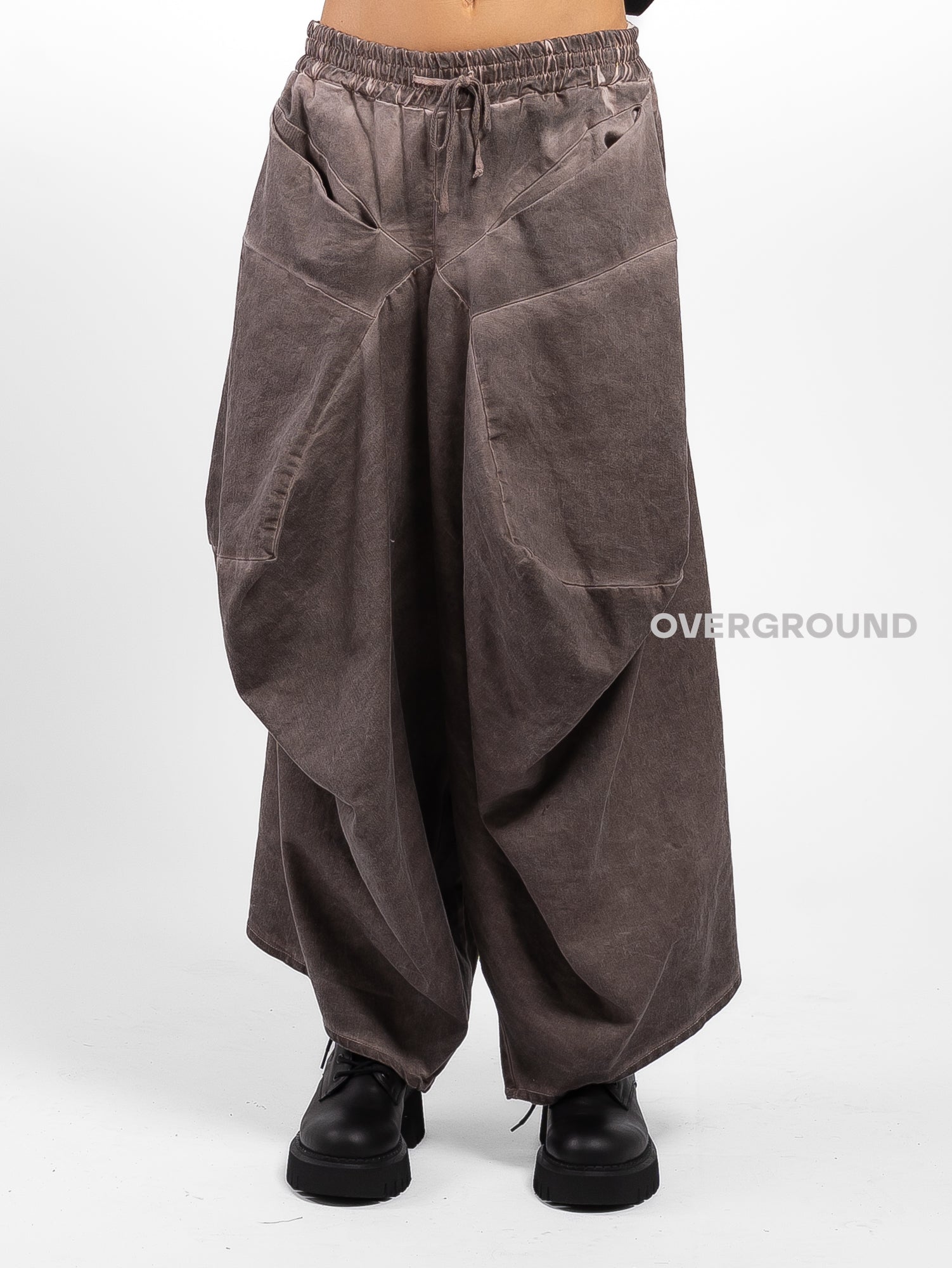 PANTALONE OVER CAVALLO BASSO CON TASCONI - OVERGROUND STORE