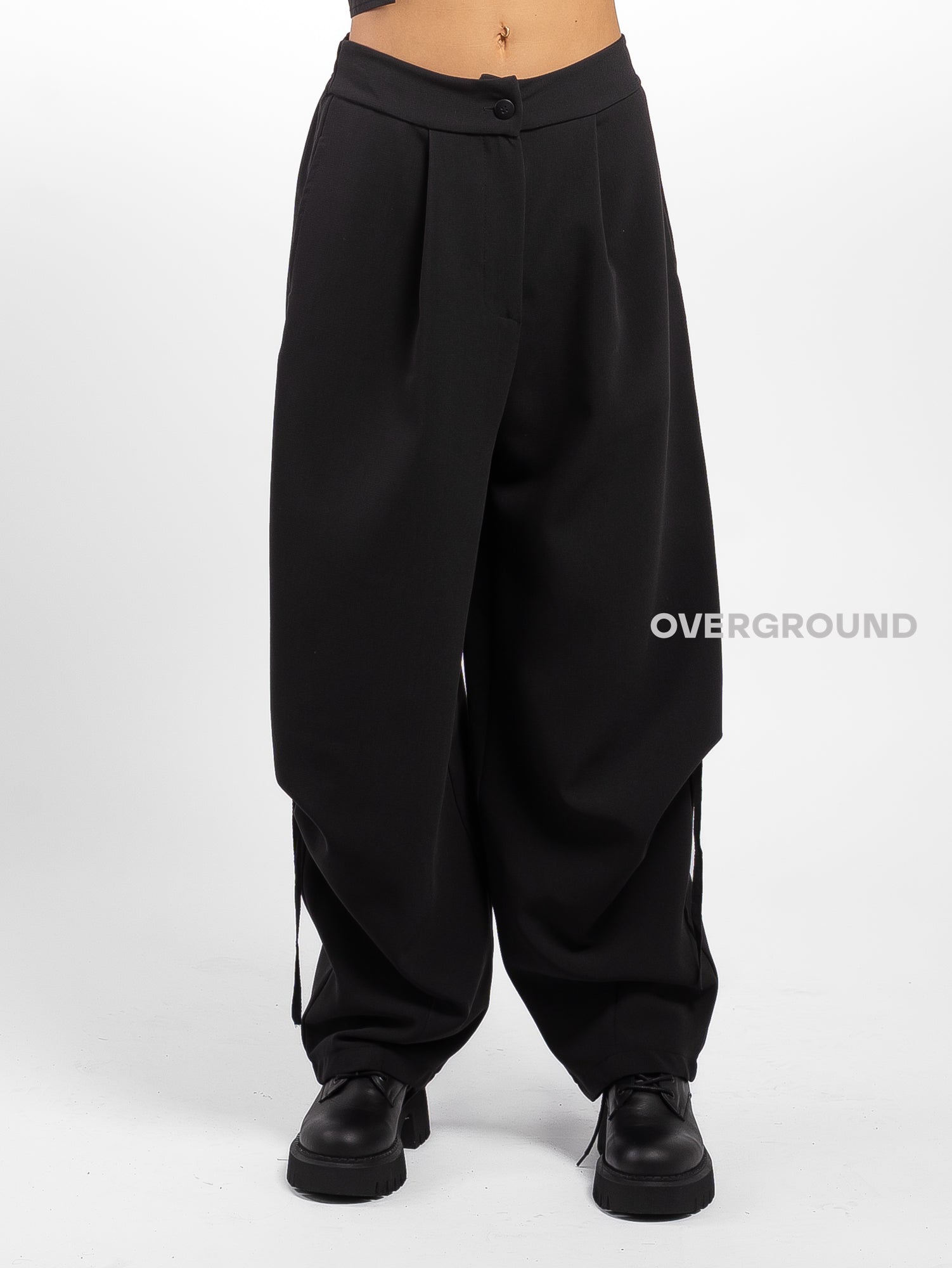 PANTALONE OVER GAMBULE LARGO CON RIPRESA LATERALE - OVERGROUND STORE