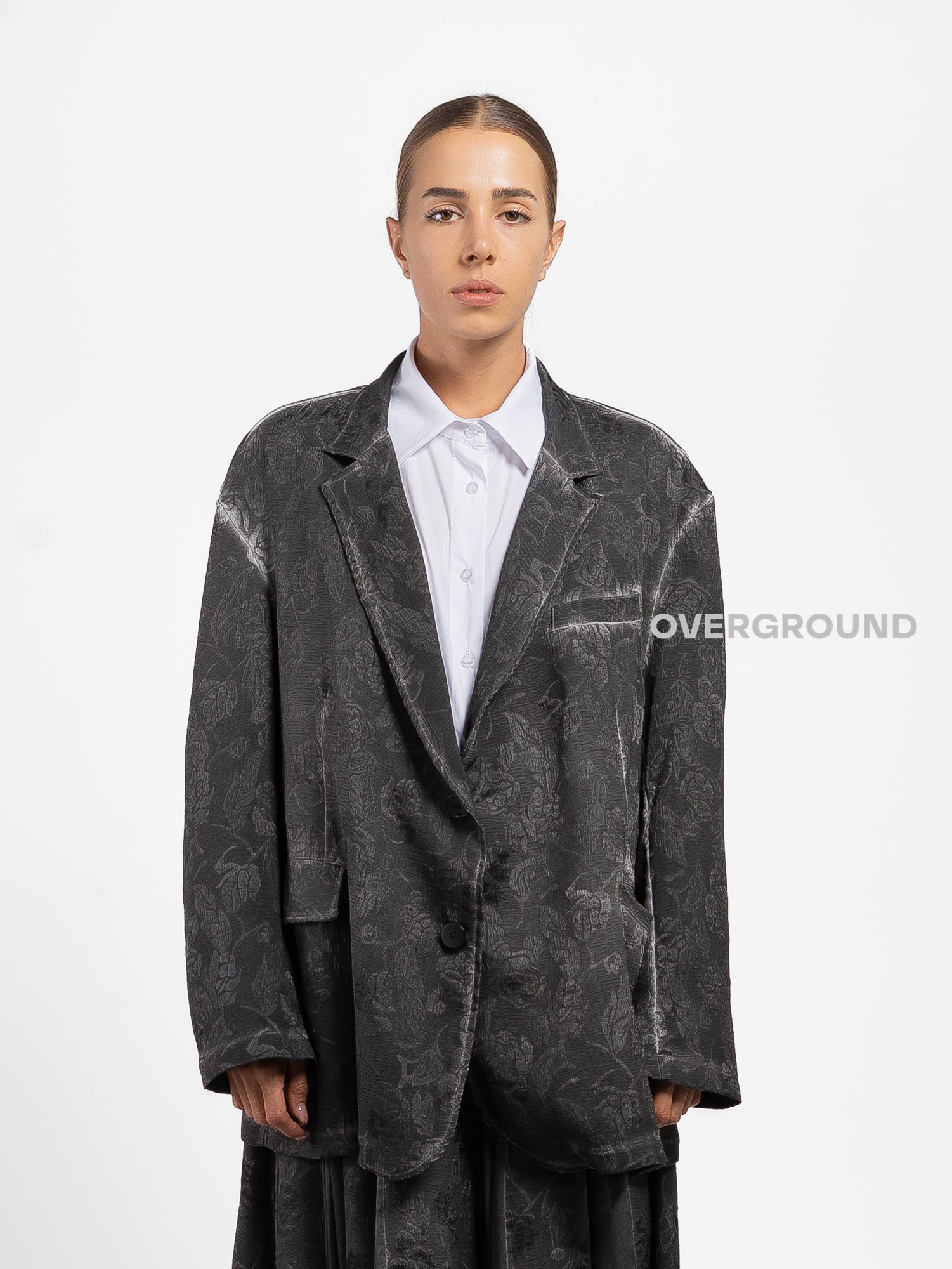 GIACCA OVER CON TESSUTO LAVORATO - OVERGROUND STORE