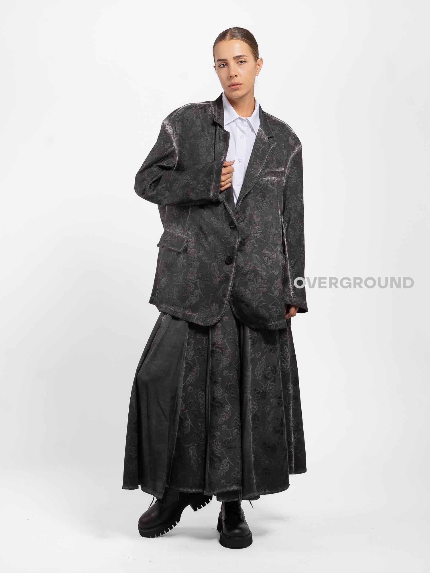 GIACCA OVER CON TESSUTO LAVORATO - OVERGROUND STORE