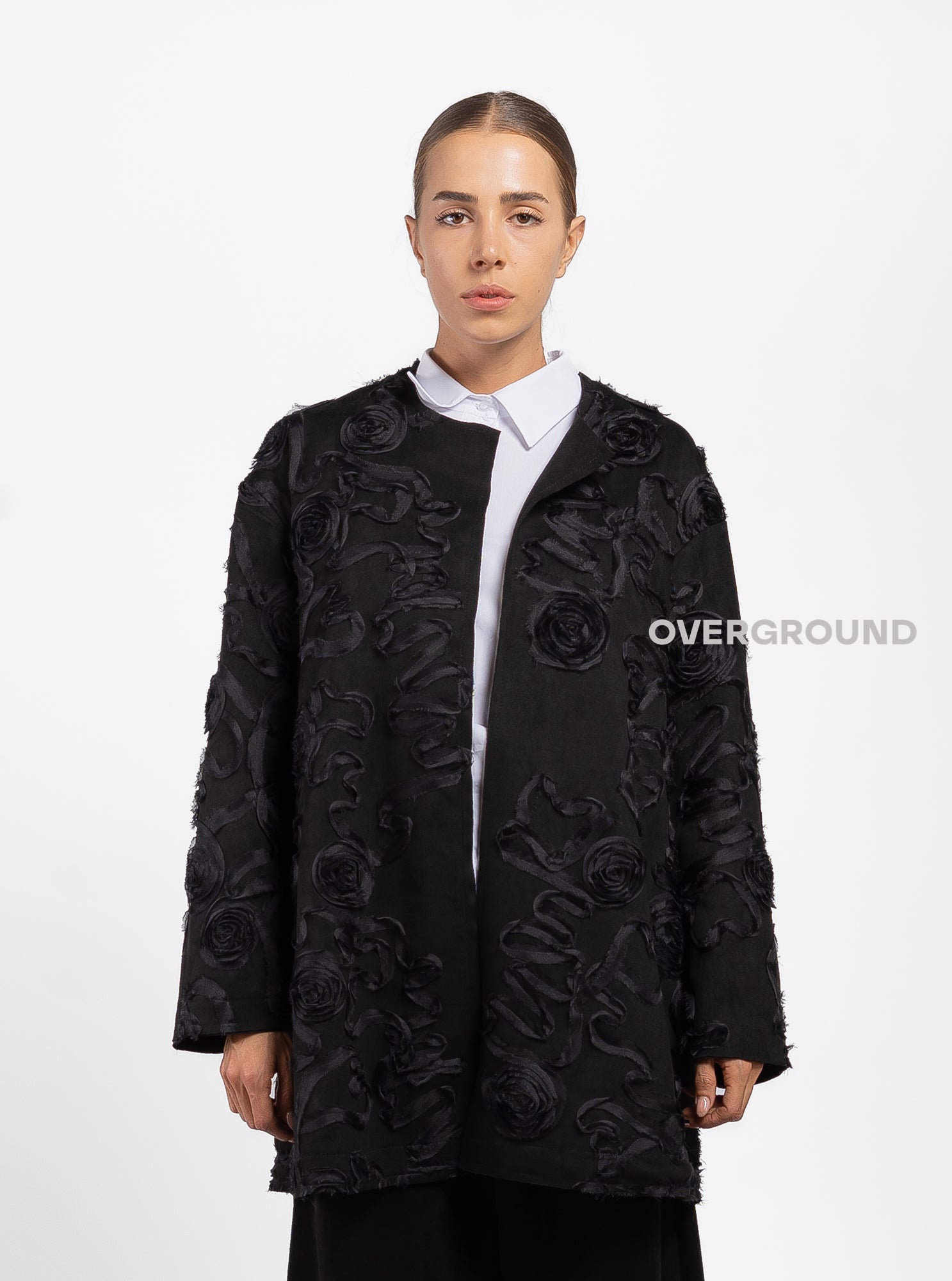 GIACCA APERTA CON TESSUTO LAVORATO - OVERGROUND STORE