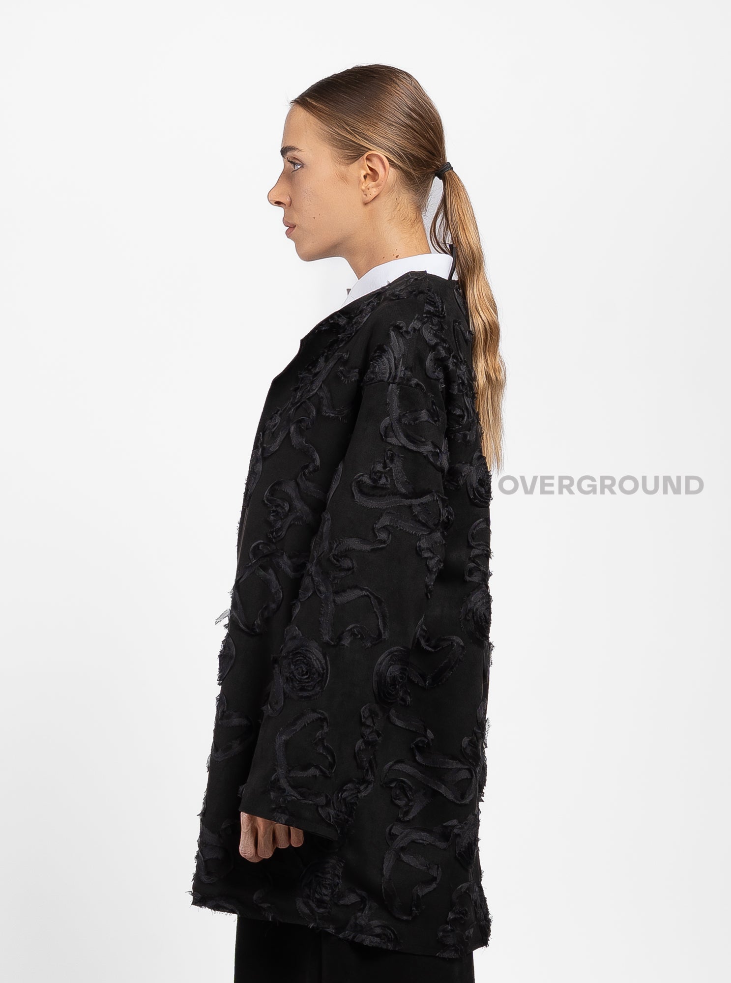 GIACCA APERTA CON TESSUTO LAVORATO - OVERGROUND STORE