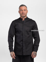 GIACCA COLLO COREANA CON ABBOTTONATURA COPERTA - OVERGROUND STORE