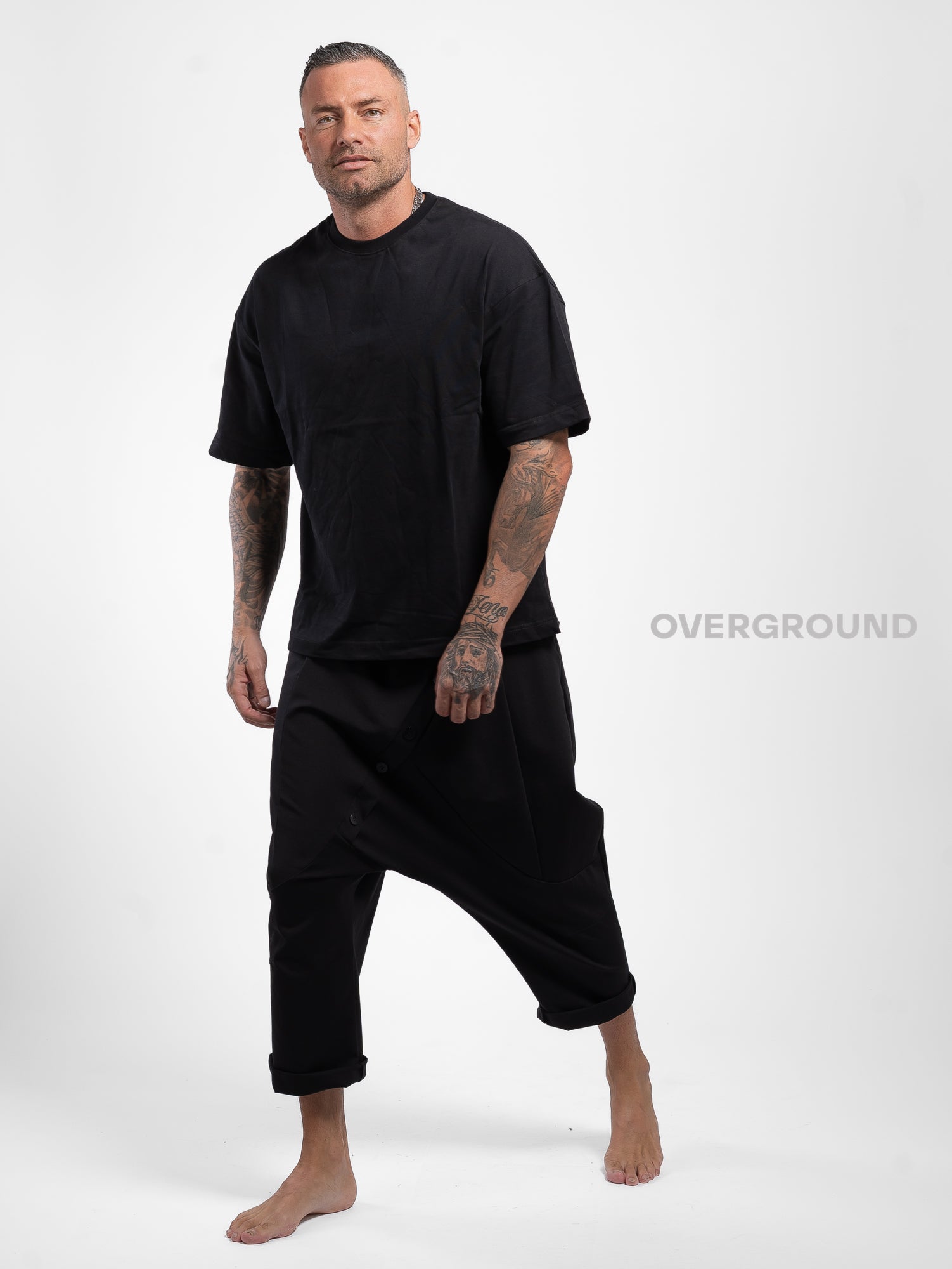 PANTALONE CAVALLO BASSO CON BOTTONI FRONTALI Z - OVERGROUND STORE