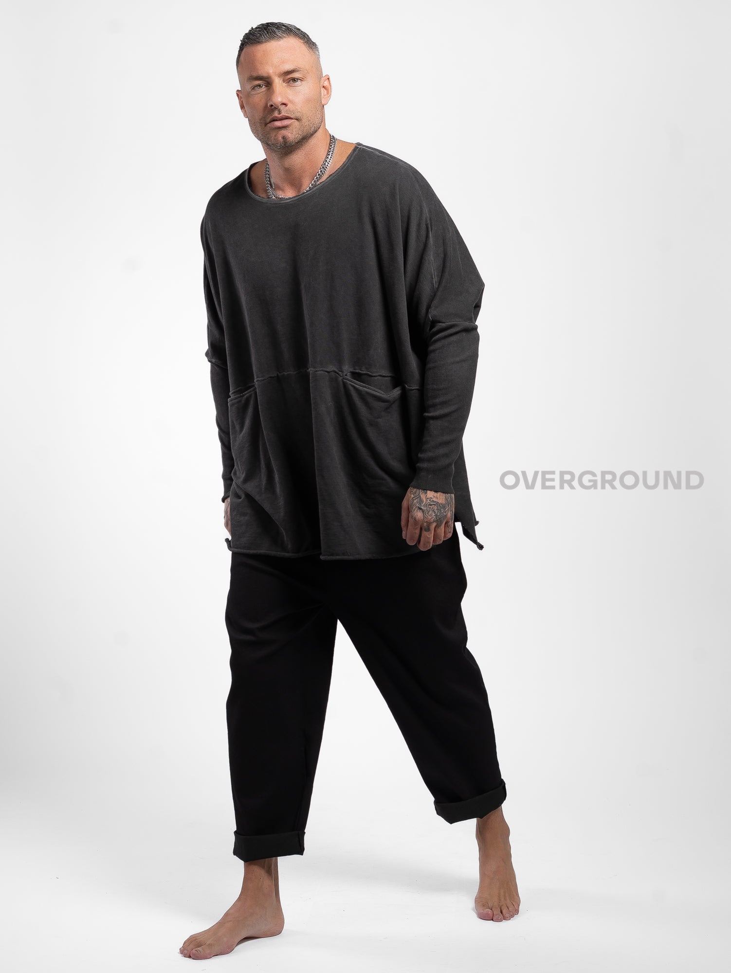 FELPA OVER CON TASCHE DAVANTI - OVERGROUND STORE