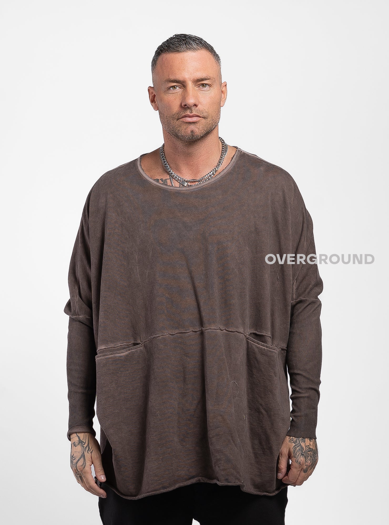 FELPA OVER CON TASCHE DAVANTI - OVERGROUND STORE