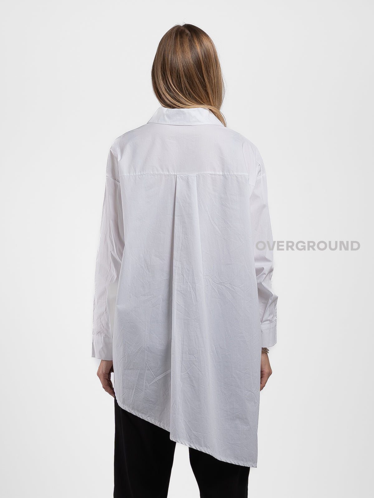 CAMICIA ASIMMETRICA CON SPACCO DAVANTI - OVERGROUND STORE