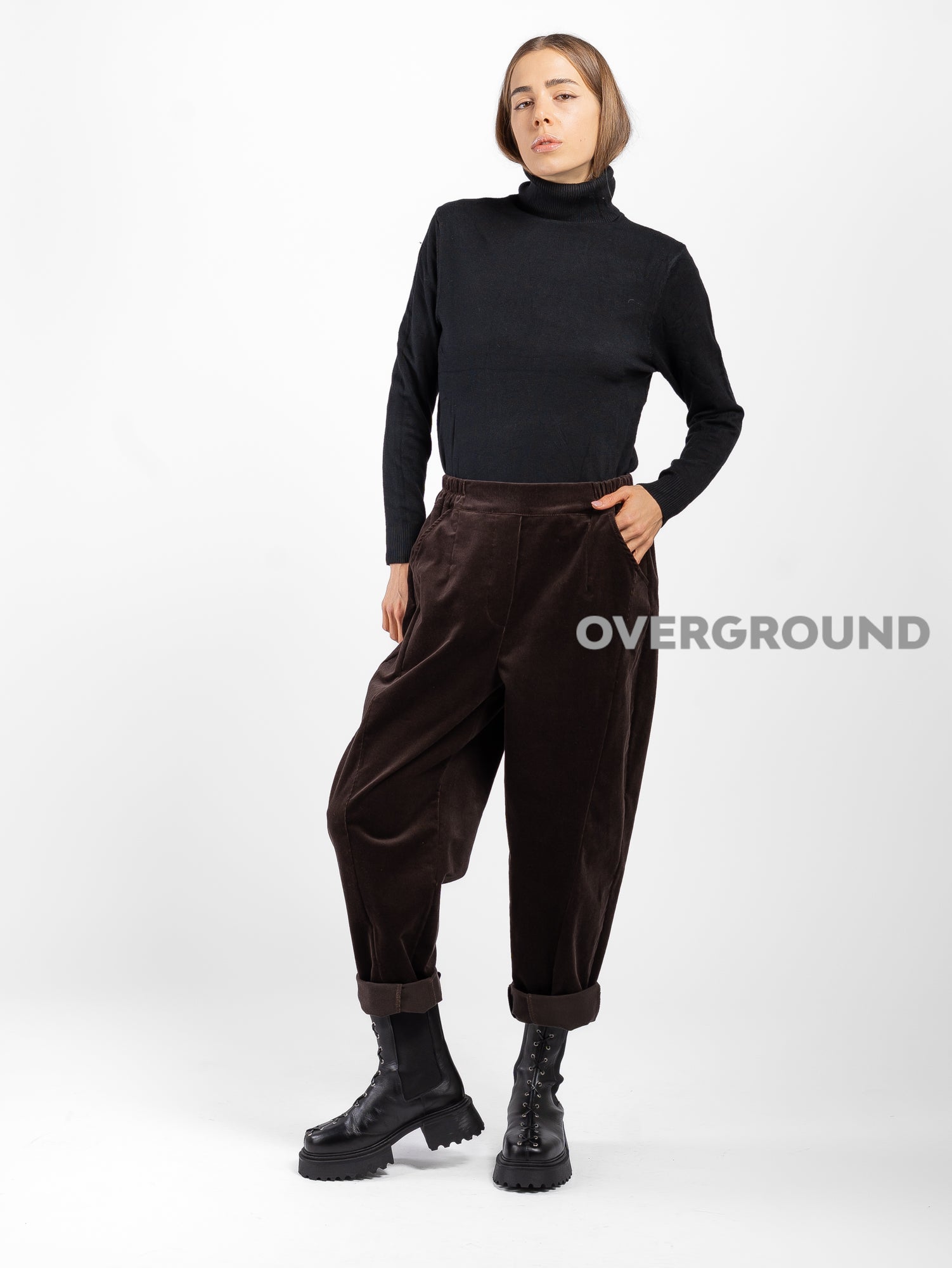 Pantalone in velluto con cuciture - OVERGROUND STORE