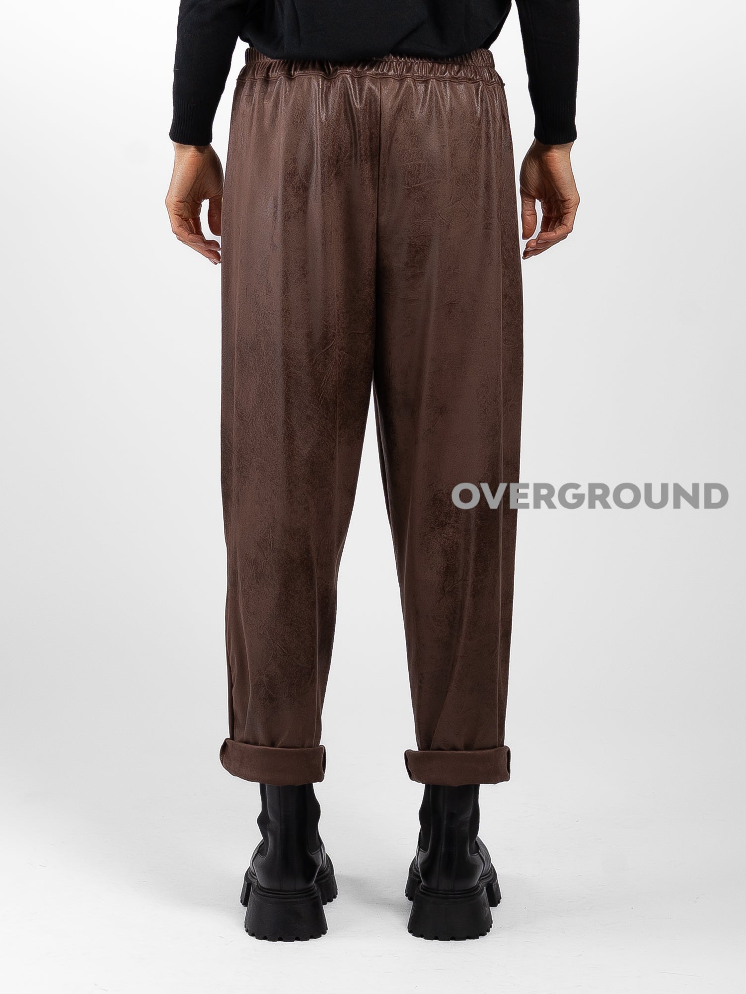 Pantalone ecopelle cuciture frontali - OVERGROUND STORE