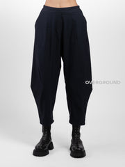 OVERSIZED TROUSERS WITH FRONT SEAMS IN TECHNICAL FABRIC