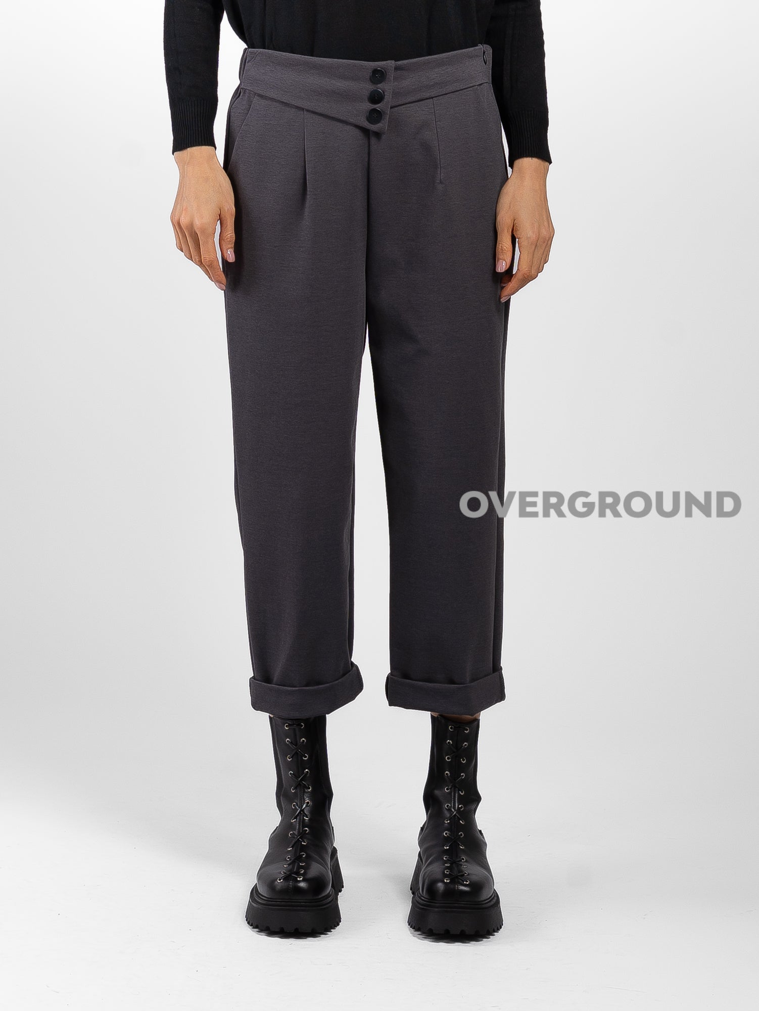 REGULAR LEG TROUSERS WITH BUTTONS