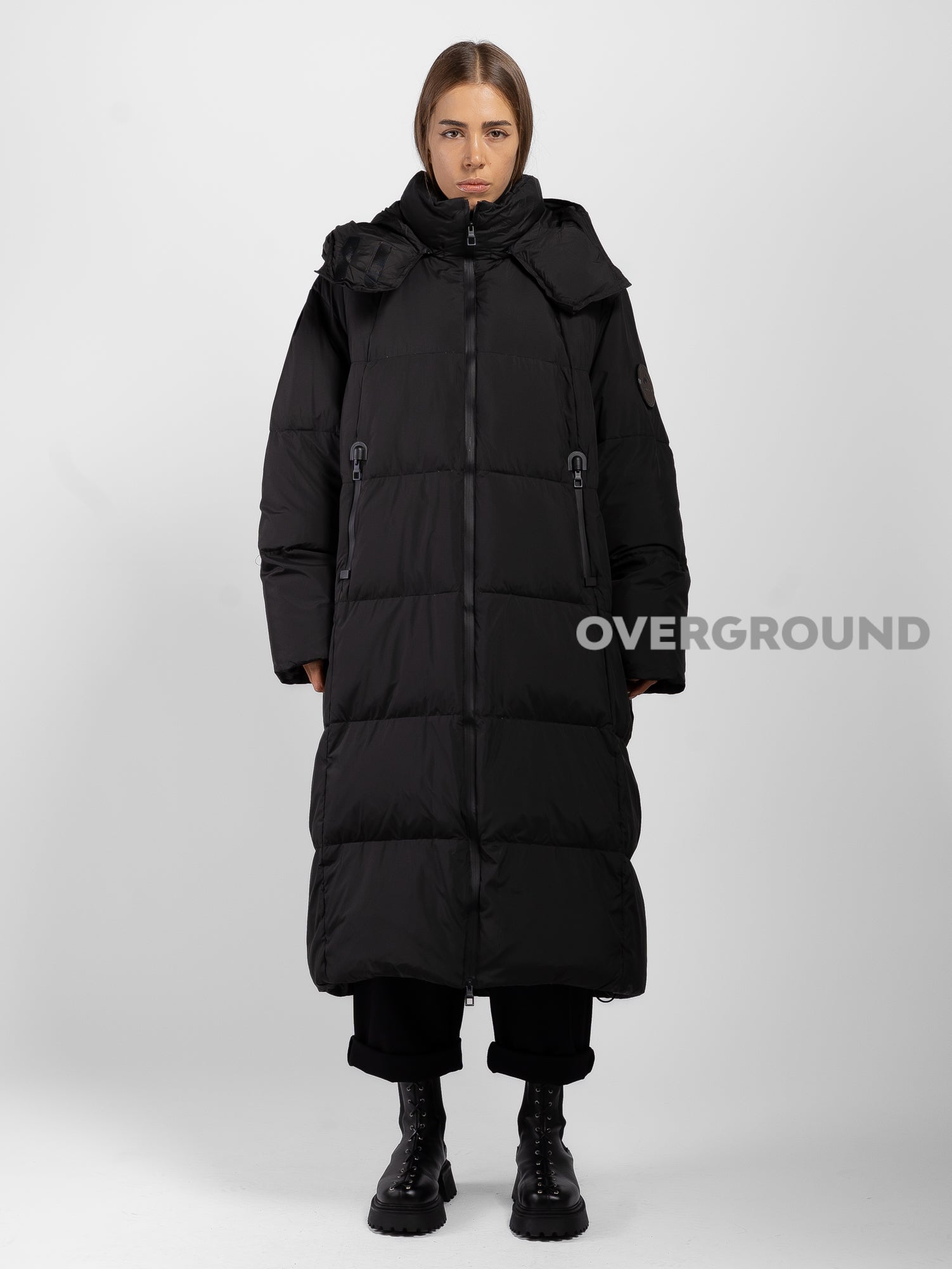 PIUMINO OVER CON TASCHE CON CERNIERA