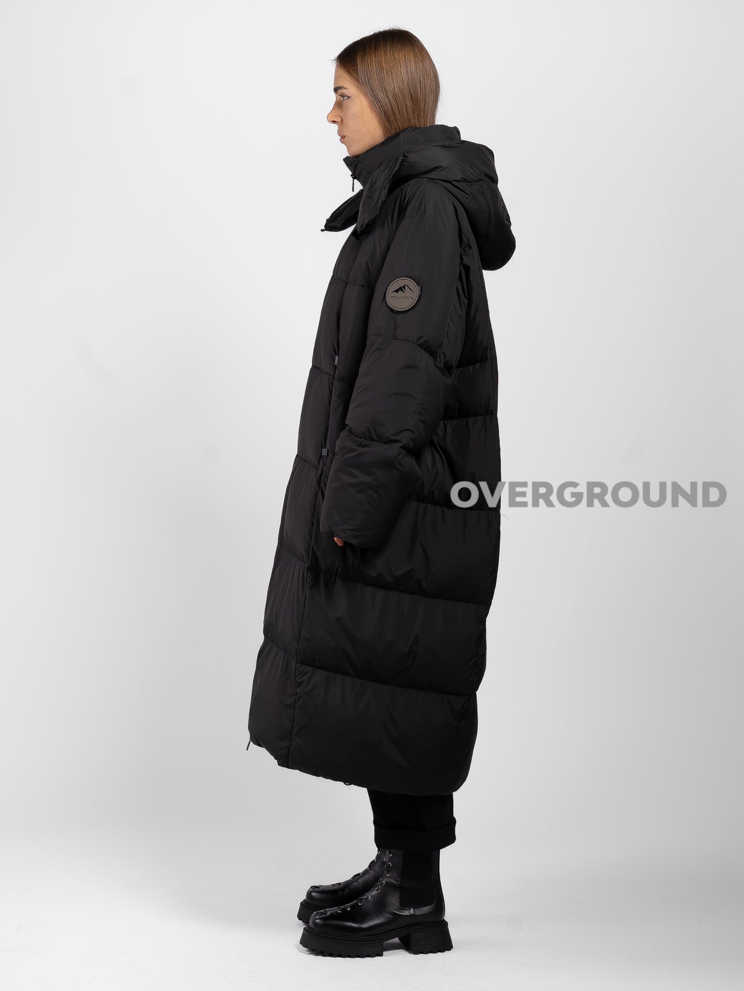 OVERSIZED DOWN JACKET WITH ZIPPERED POCKETS