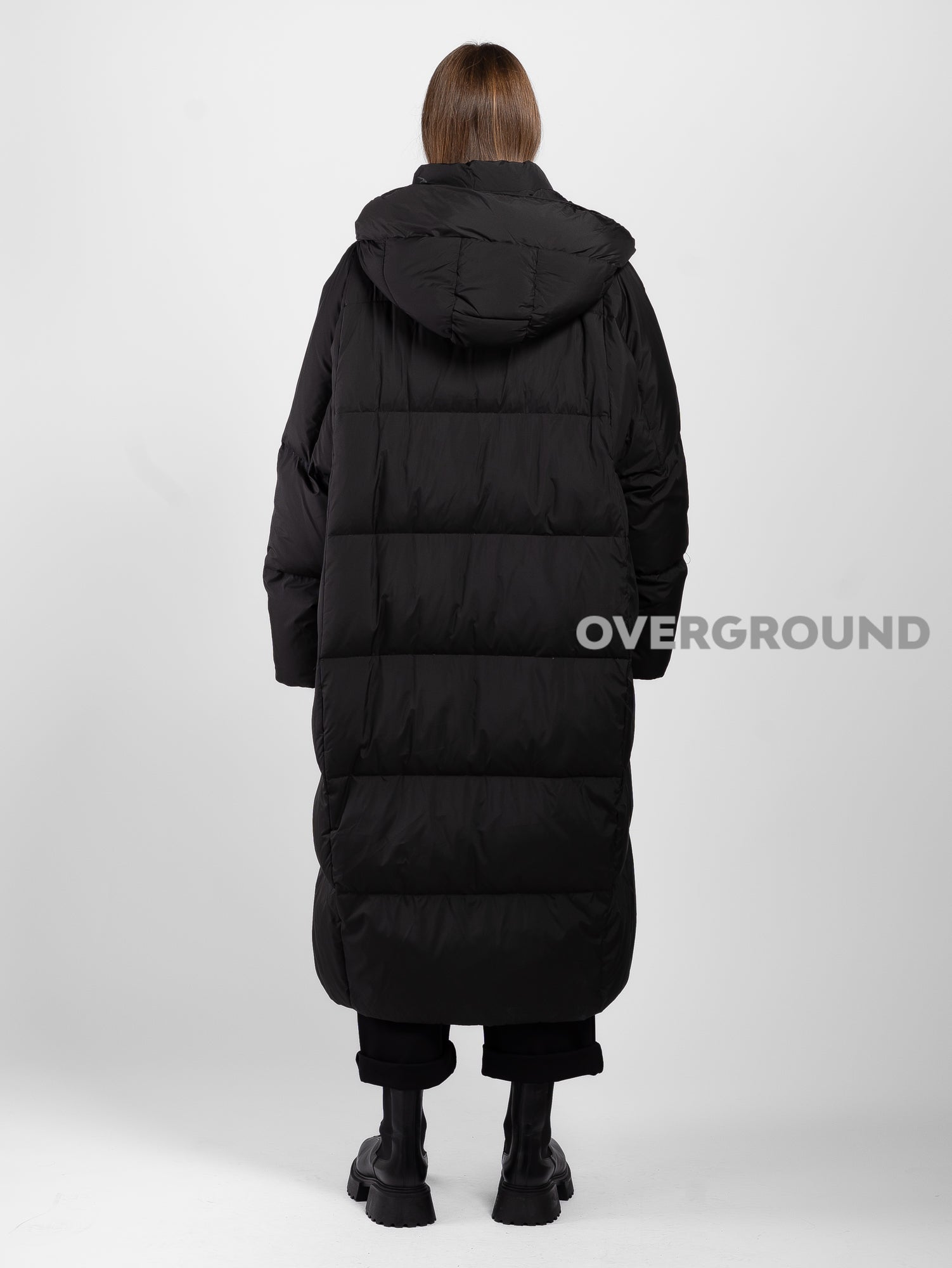 OVERSIZED DOWN JACKET WITH ZIPPERED POCKETS