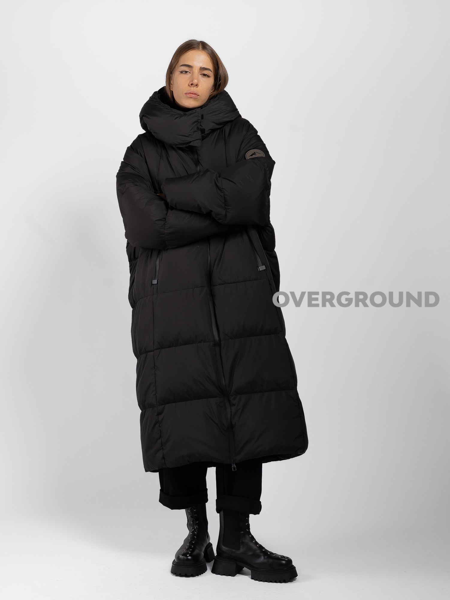 PIUMINO OVER CON TASCHE CON CERNIERA