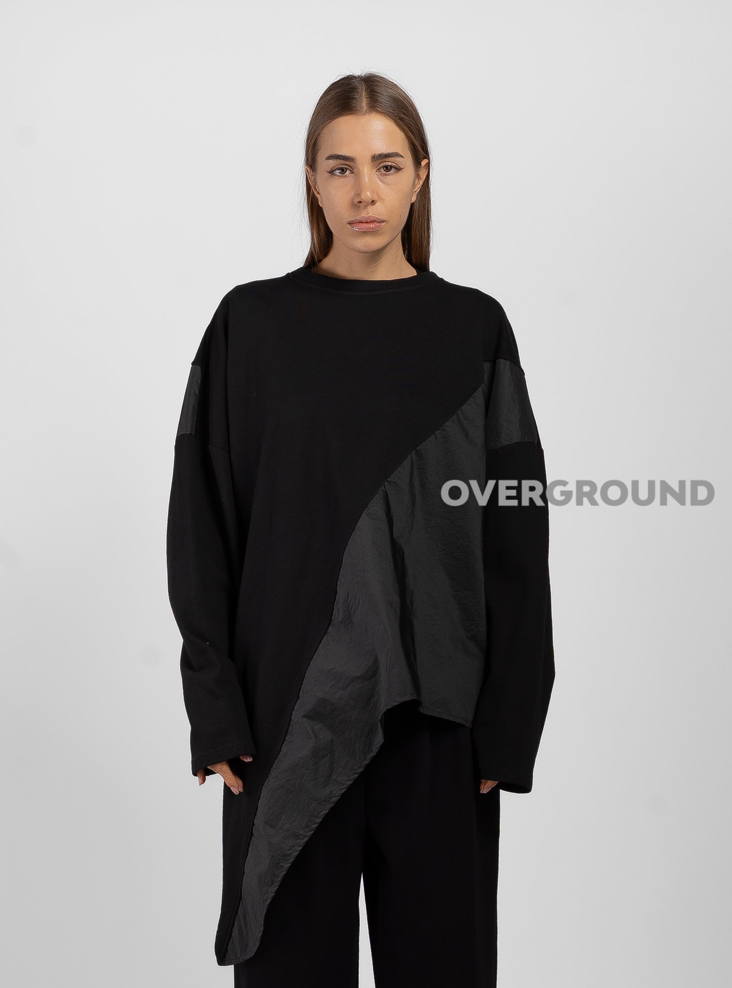 ASYMMETRIC OVERSIZED SWEATER WITH POINT