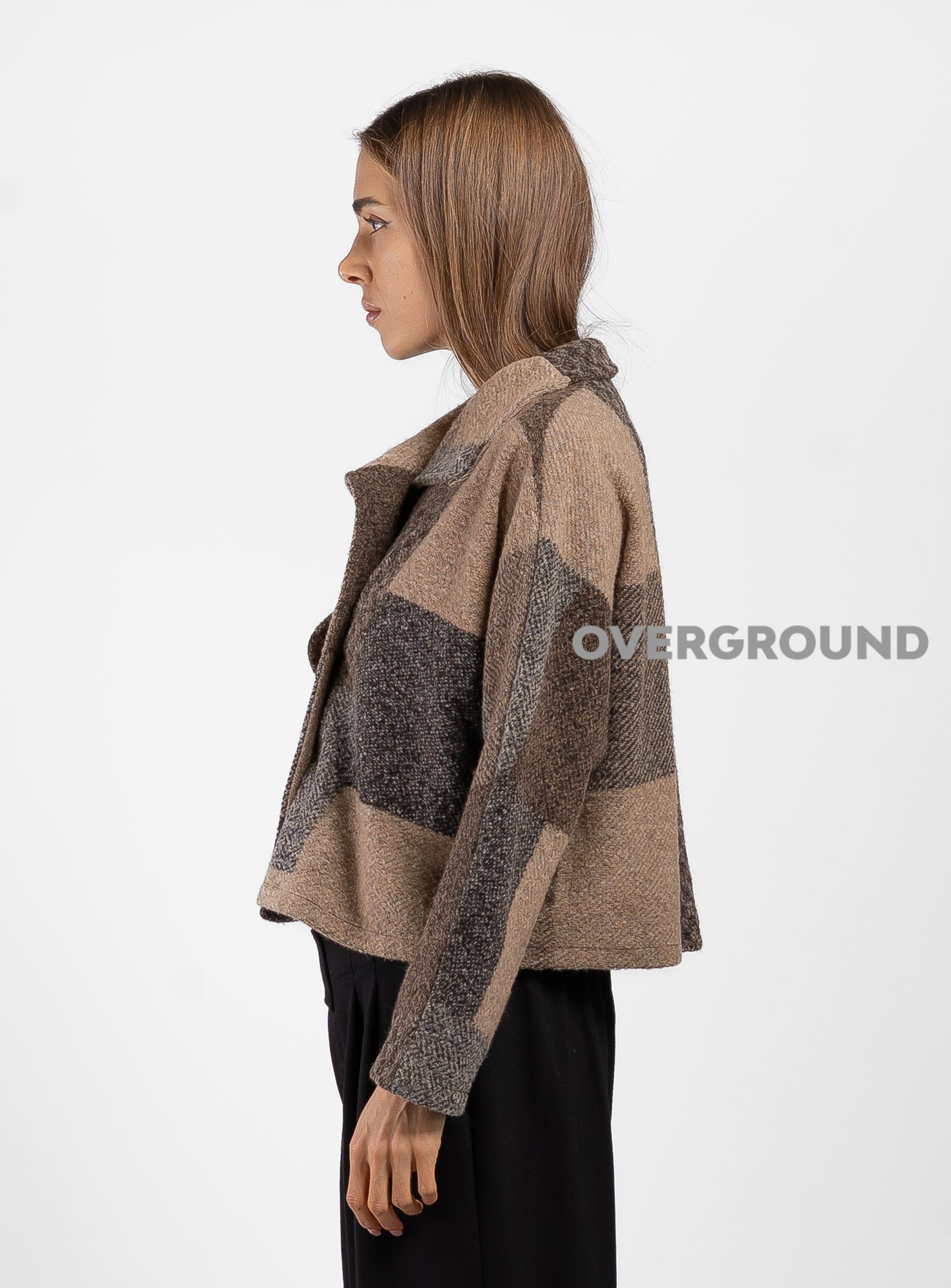 giacca in fantasia corta