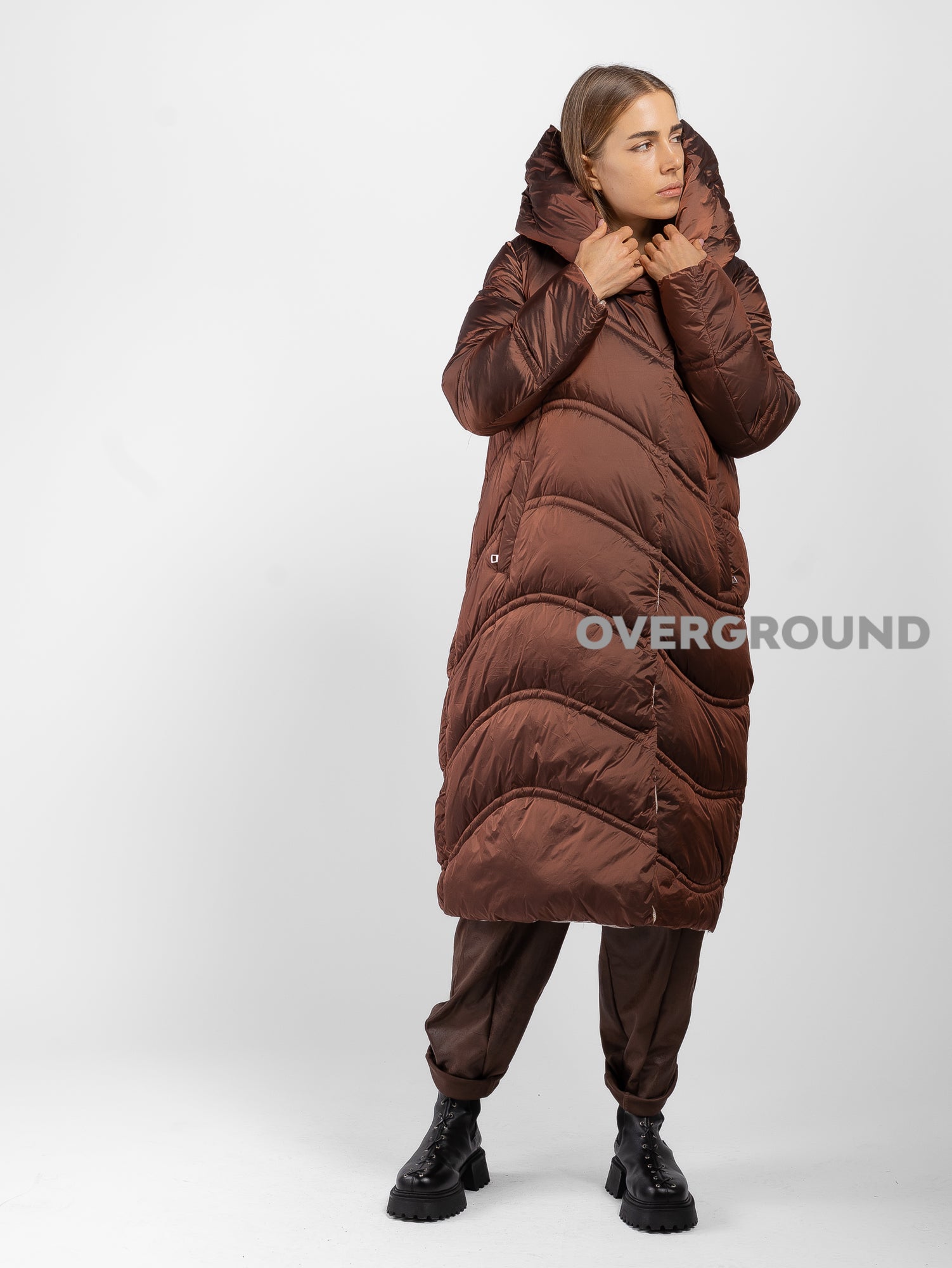 PIUMINO OVER CON COLLO SCIALLATO