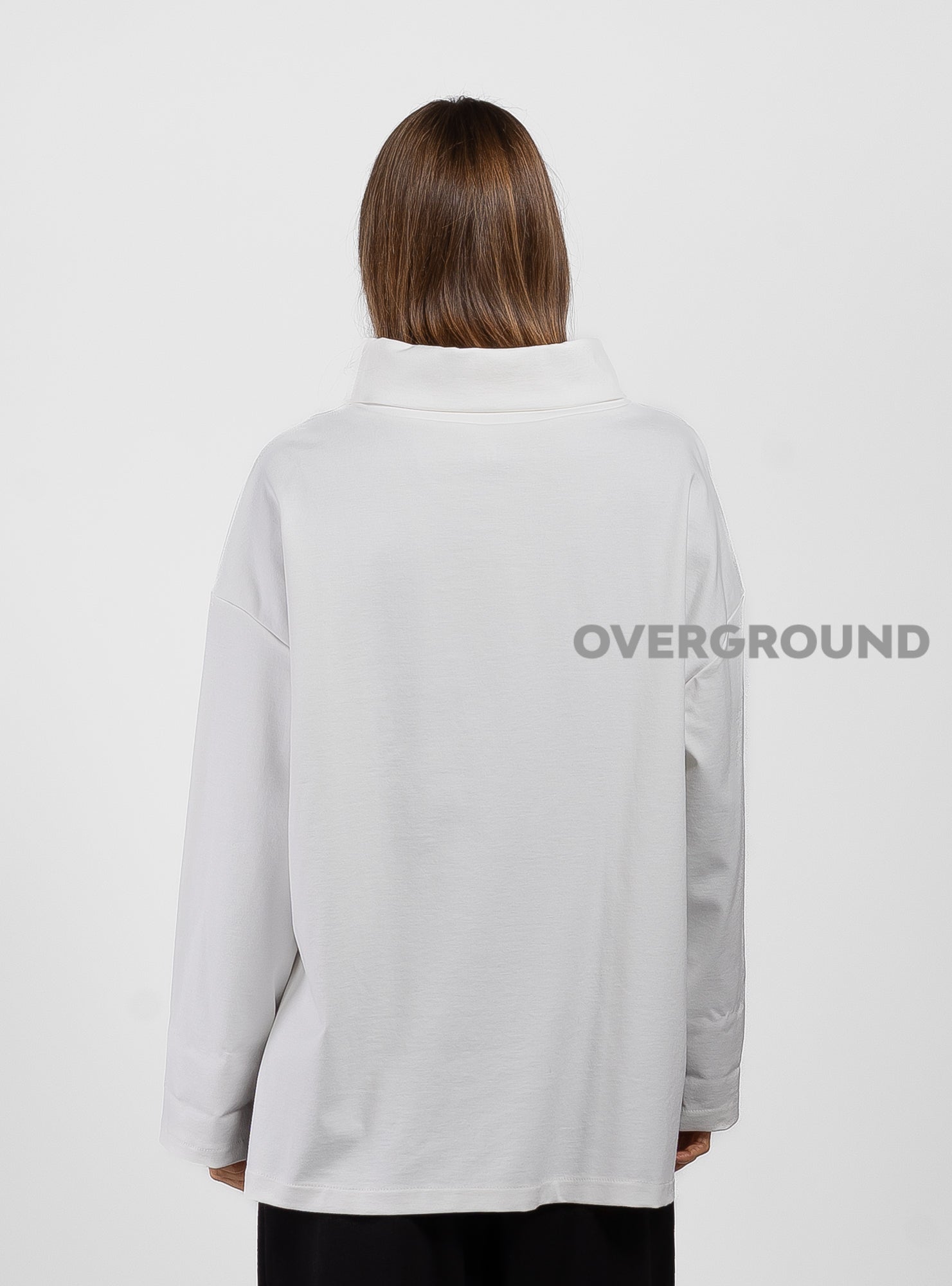 oversized boat neck blouse