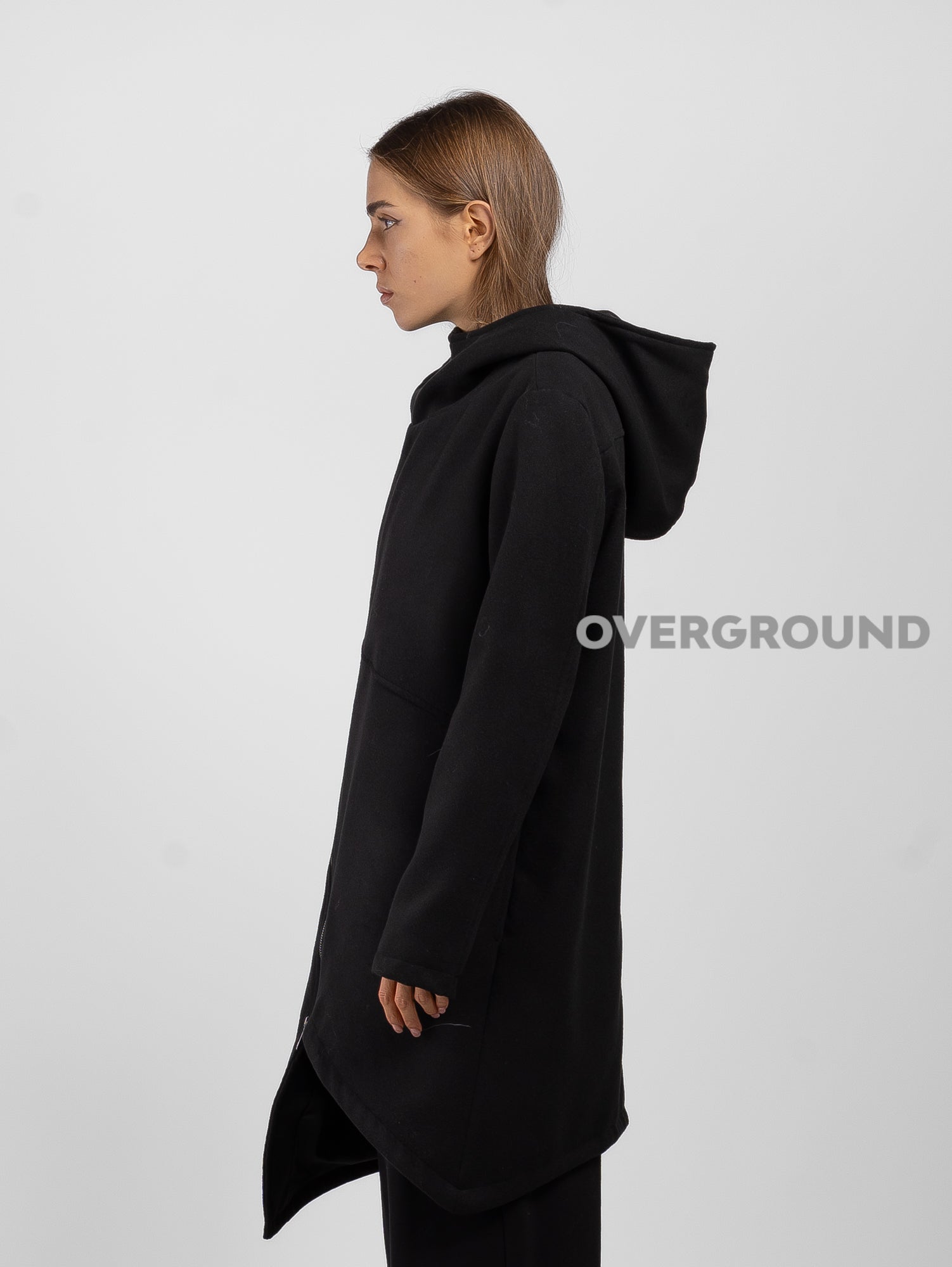 Jacket with cross zip and Z button closure