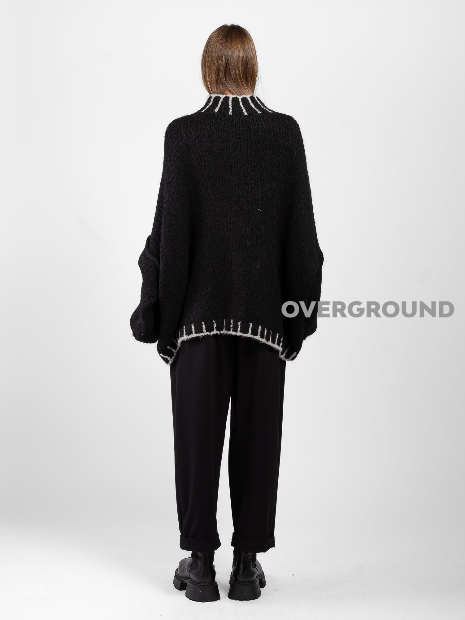 MAGLIONE OVER CON CUCITURE