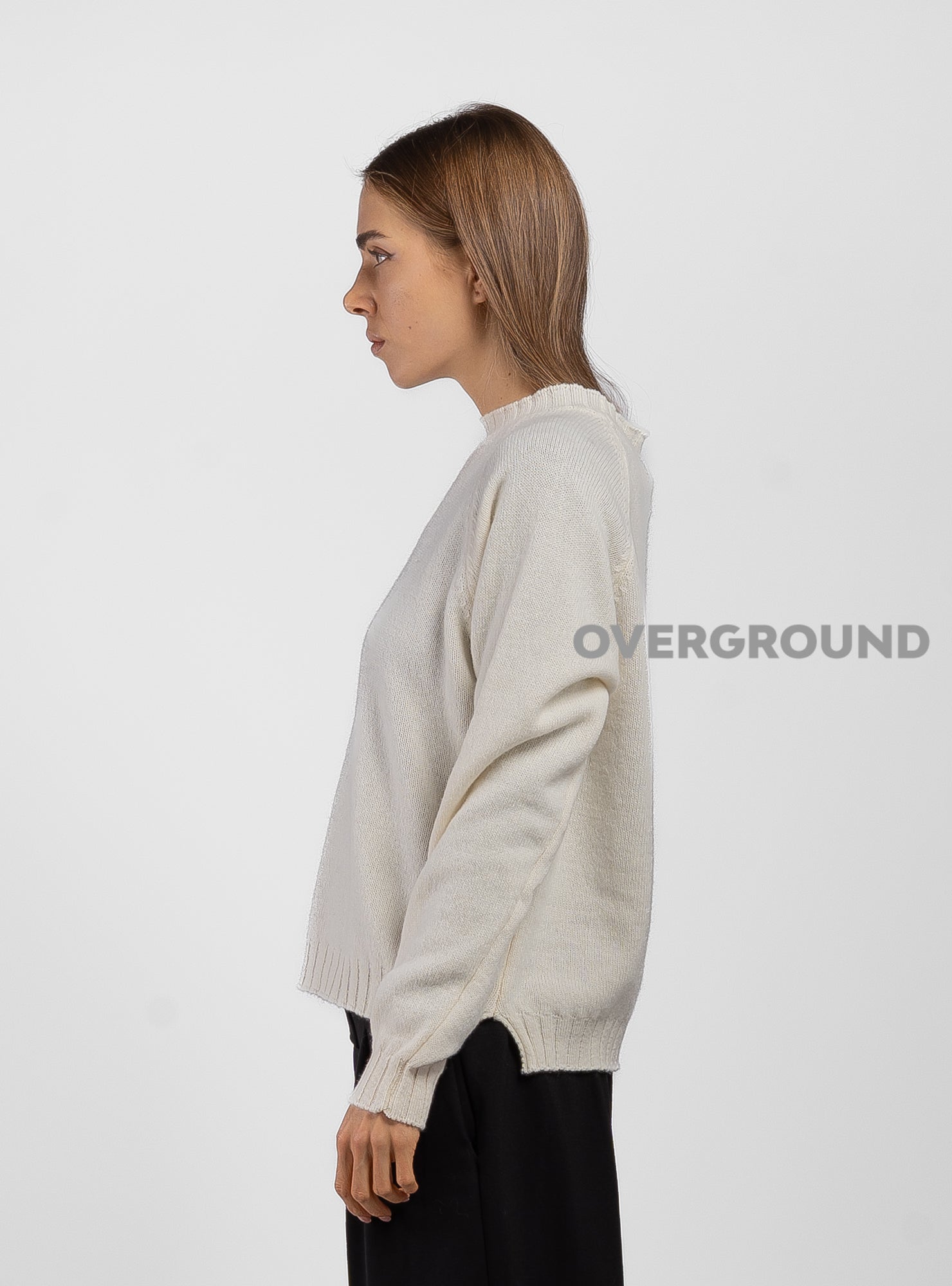 MAGLIONE COLLO BASSO IN LANA