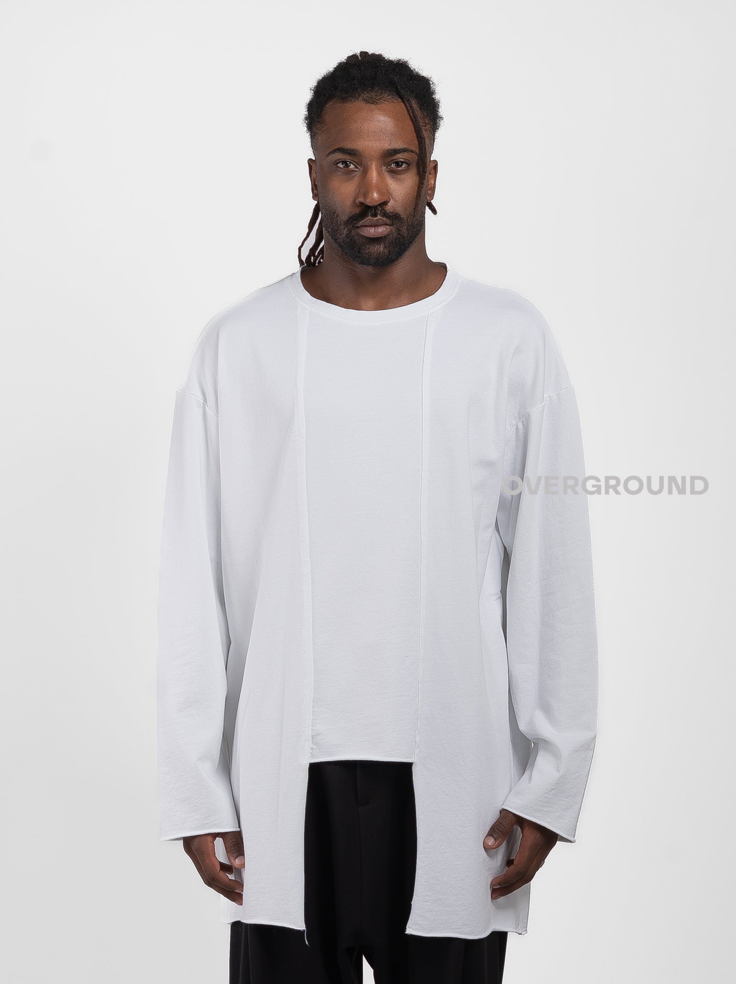 MAGLIA OVER ASIMMETRICA CON CUCITURE - OVERGROUND STORE