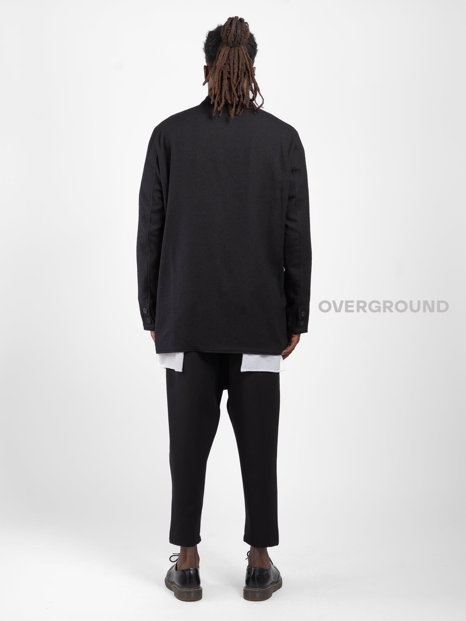 GIACCA CON ABBOTTONATURA TRASVERSALE TESS. LAVORATO - OVERGROUND STORE