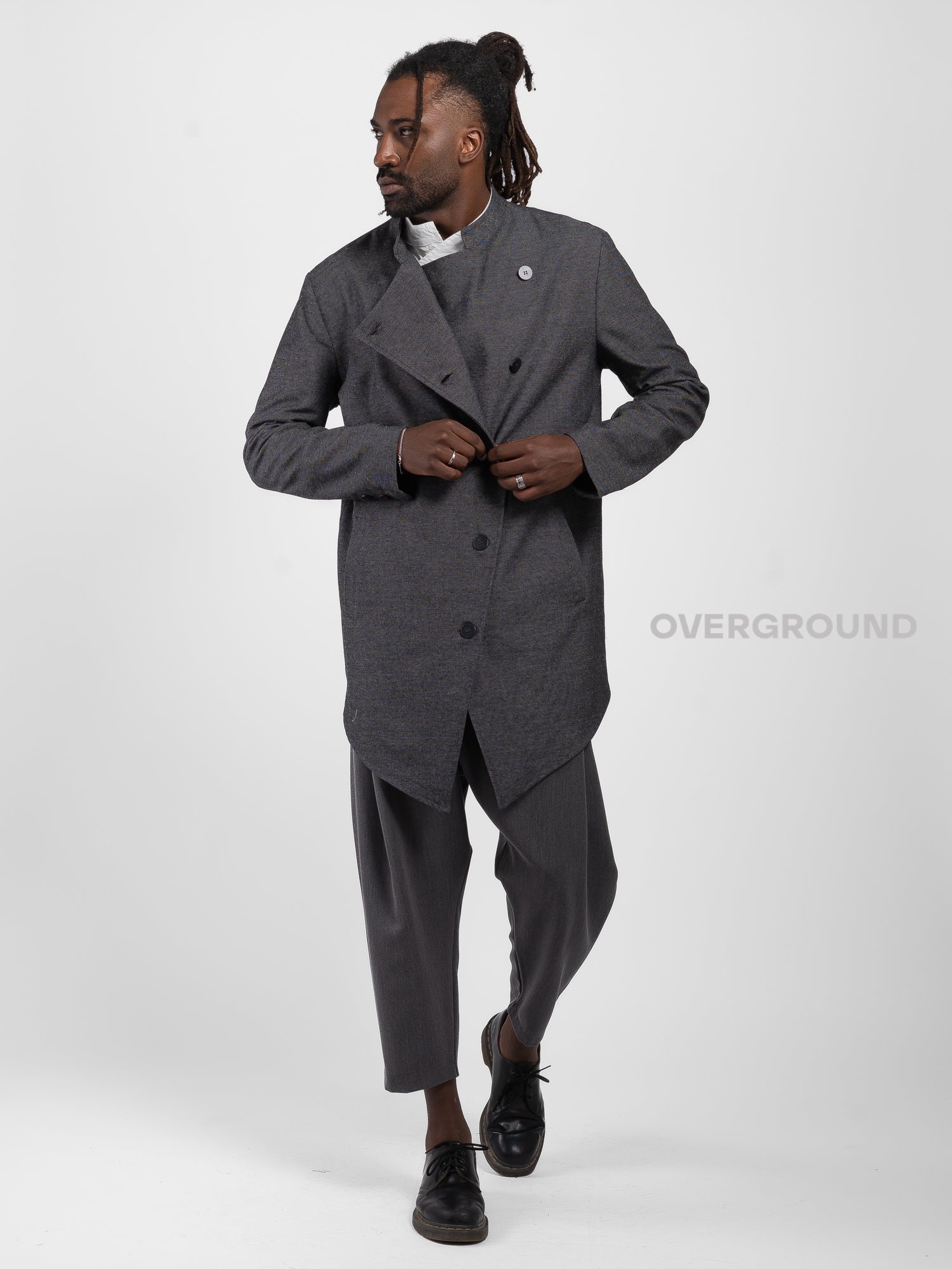 GIACCA CON ABBOTTONATURA TRASVERSALE - OVERGROUND STORE