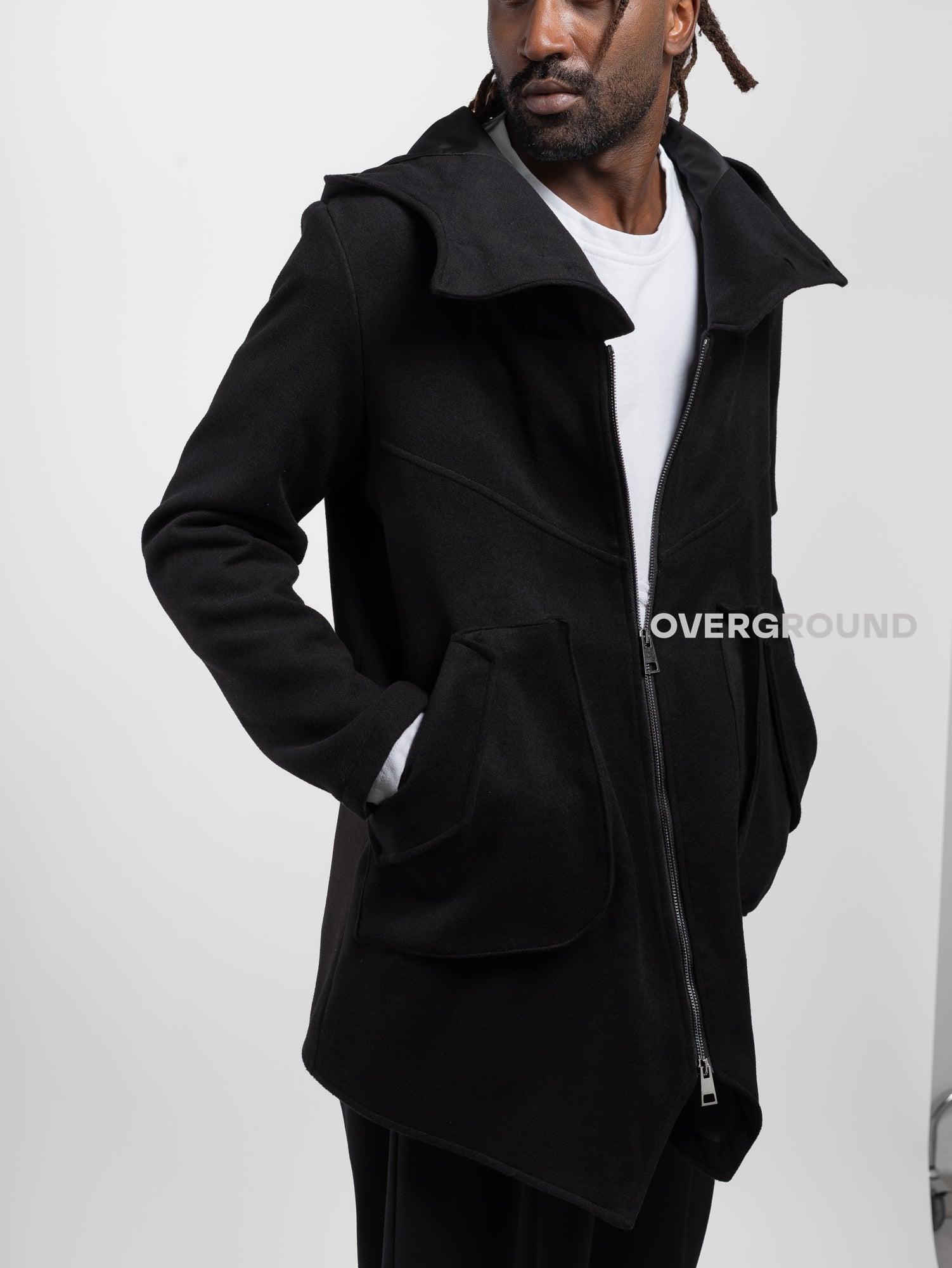 GIACCONE CON DUE BOTTONI E TASCHE DAVANTI - OVERGROUND STORE