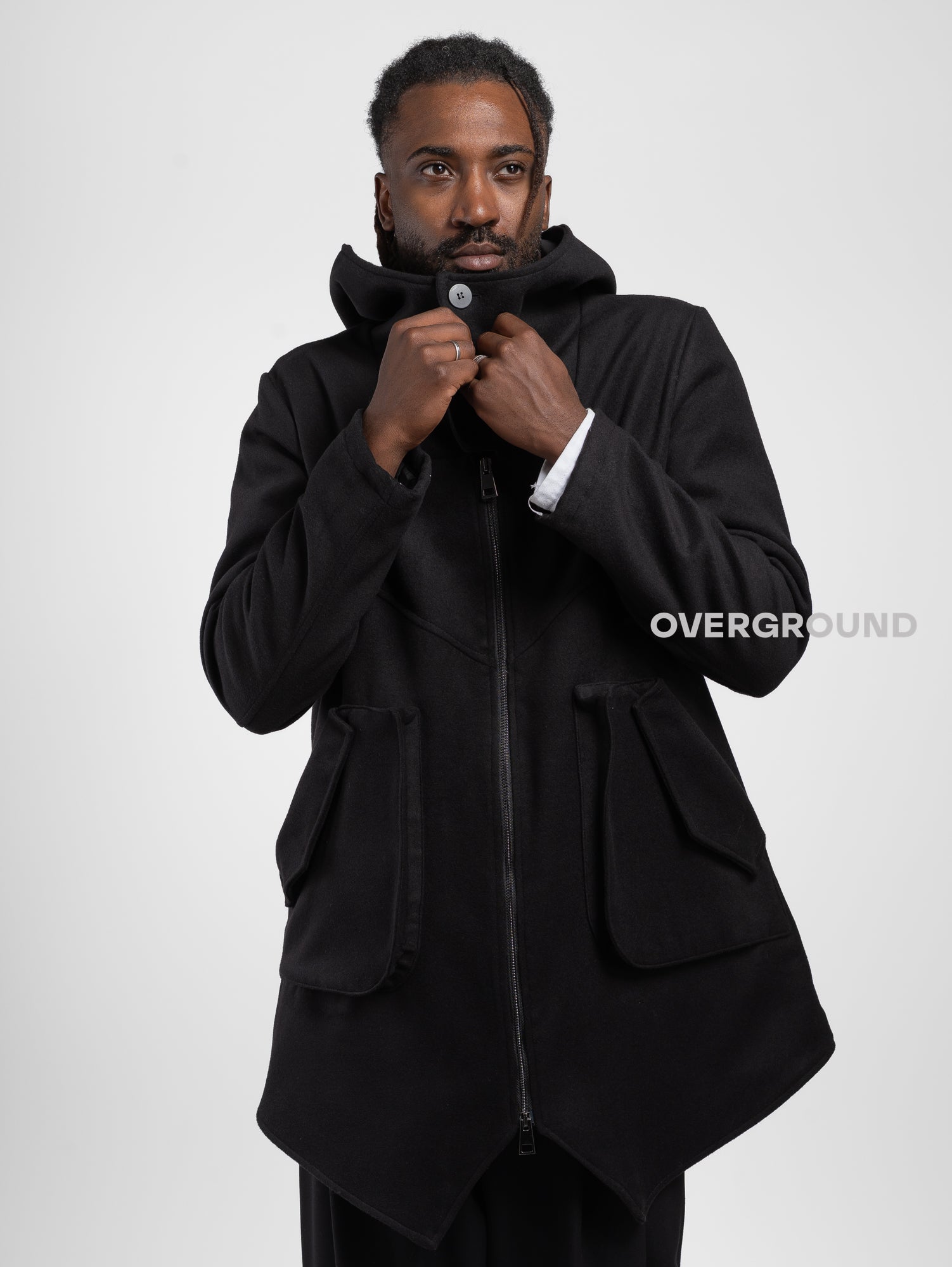 GIACCONE CON DUE BOTTONI E TASCHE DAVANTI - OVERGROUND STORE