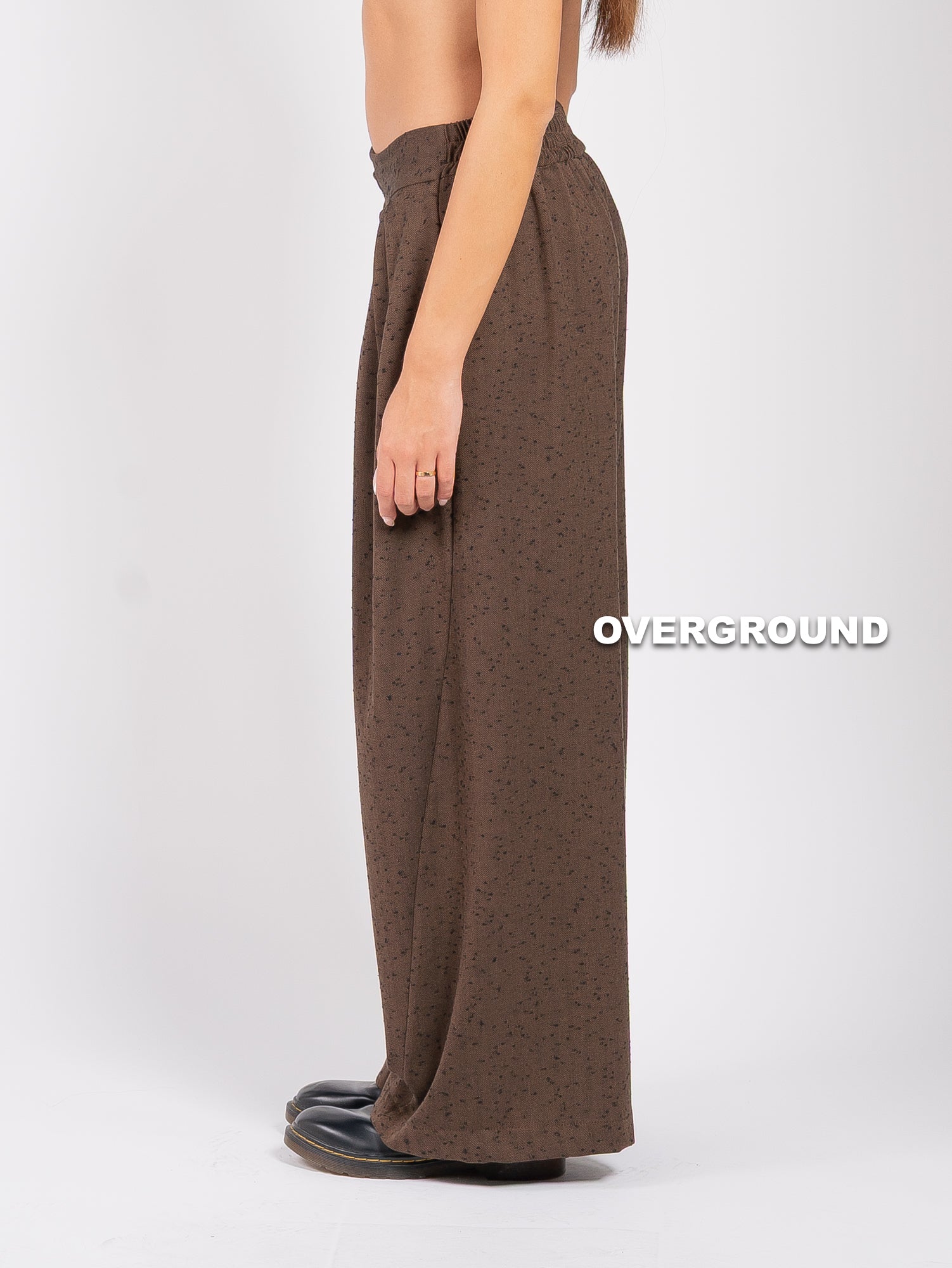 PANTALONE OVER GAMBULE LARGO CON RIPRESA LATERALE