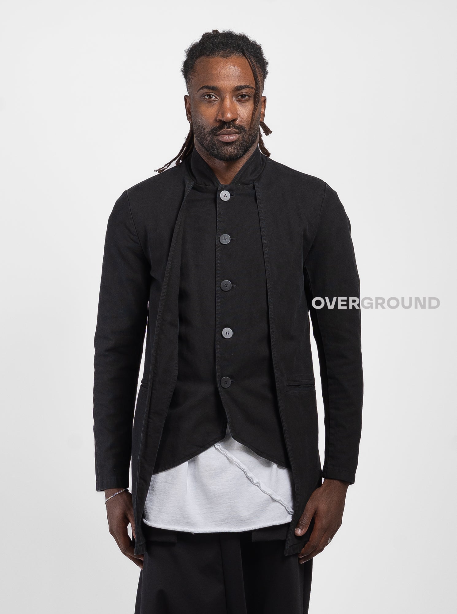 Giacca con bottoni collo coreana - OVERGROUND STORE