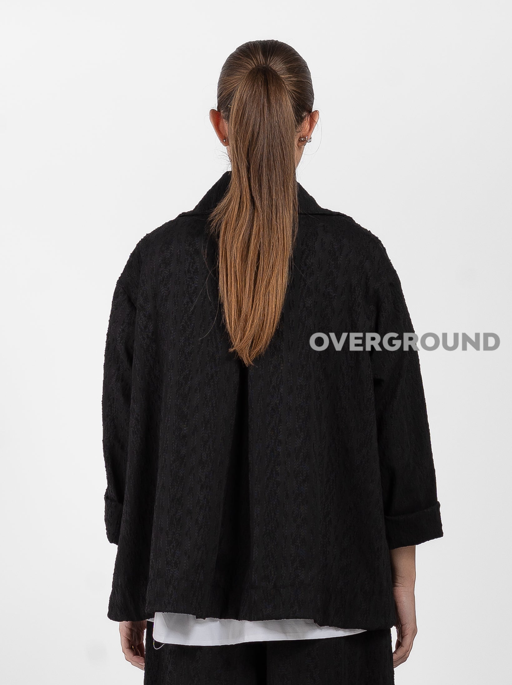 GIACCA CORTA OVER TESSUTO LAVORATO - OVERGROUND STORE